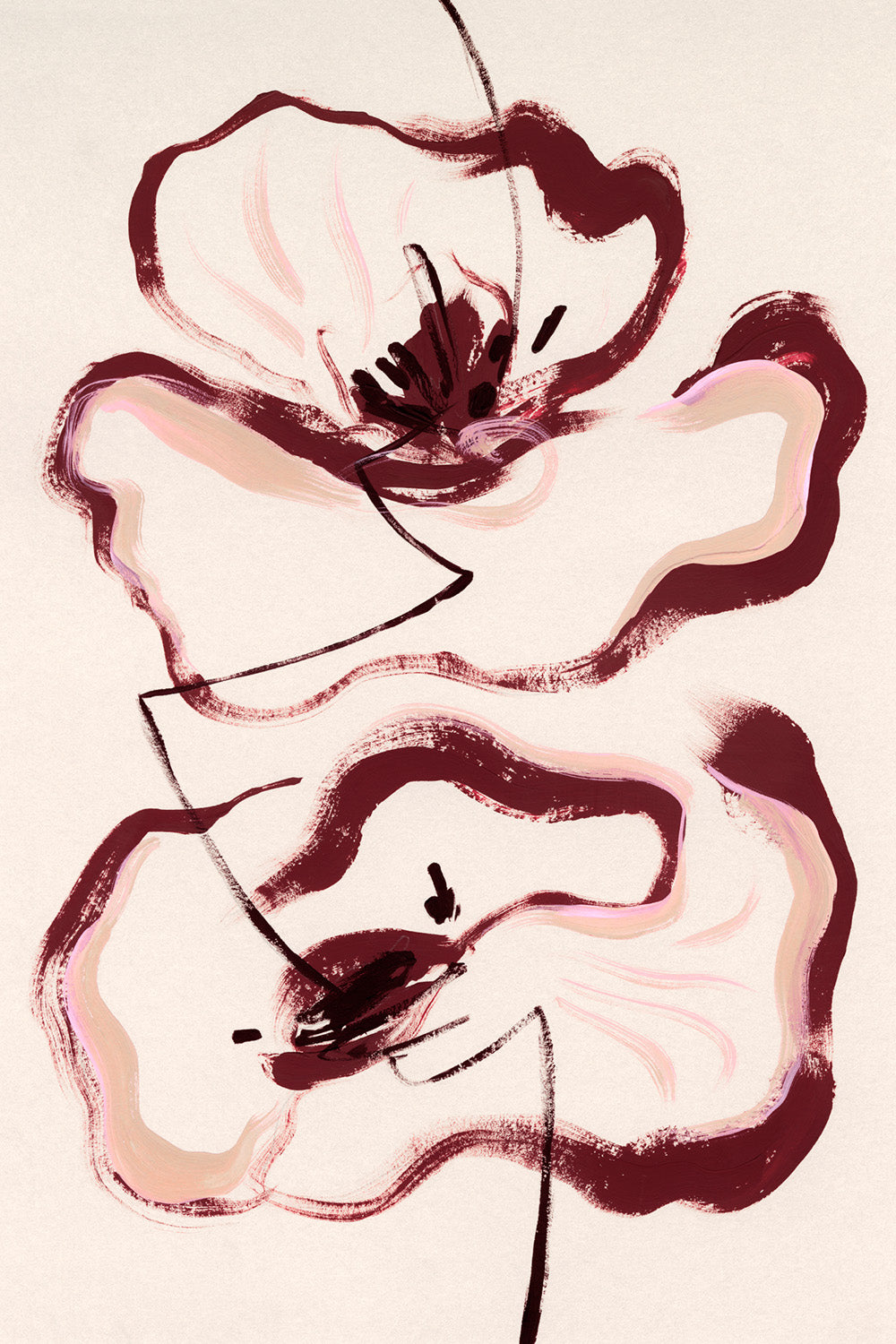 Floral Lines Print