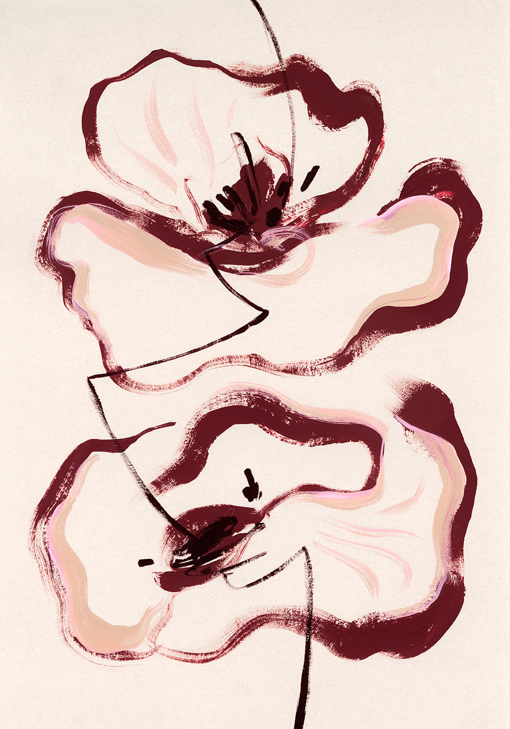 Floral Lines Print