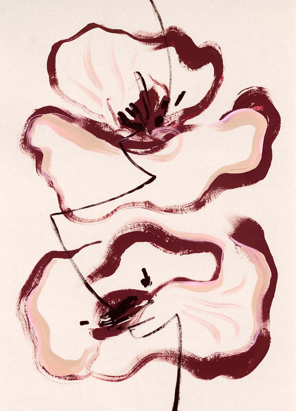 Floral Lines Print