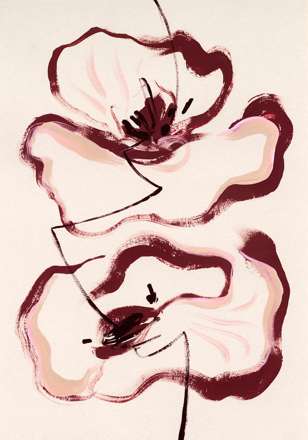 Floral Lines Print