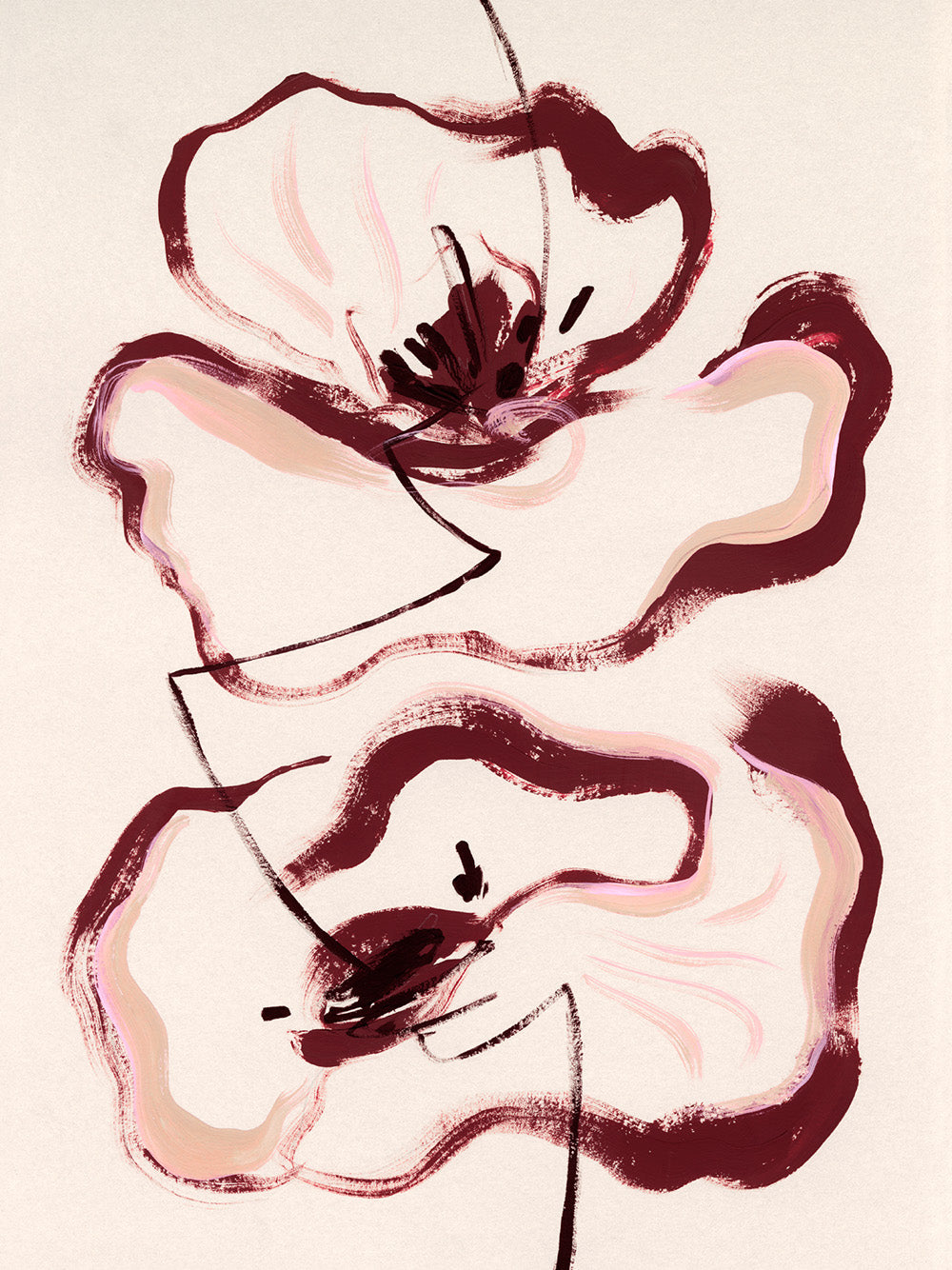 Floral Lines Print