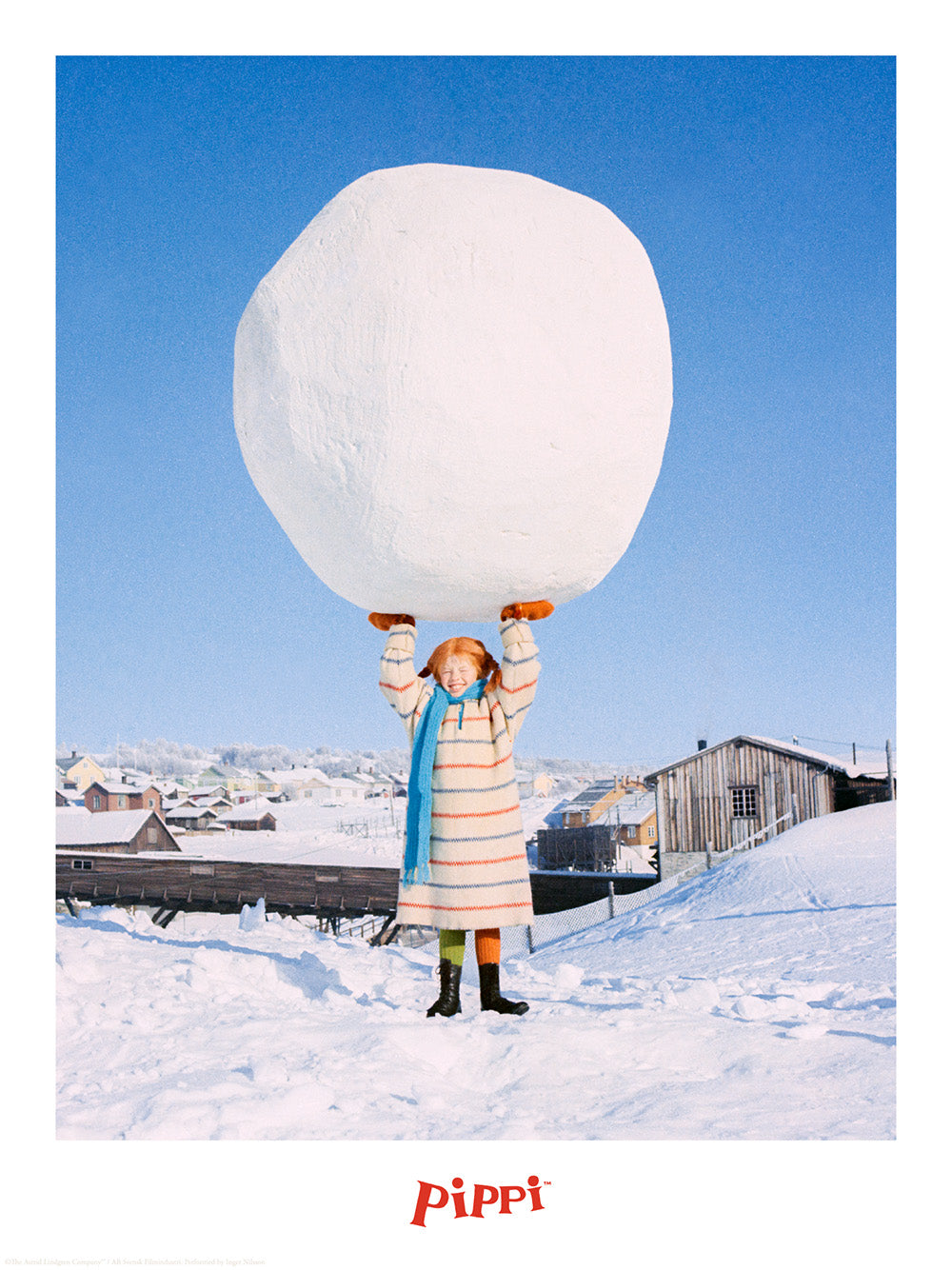 Pippi Longstocking and Snowball Print