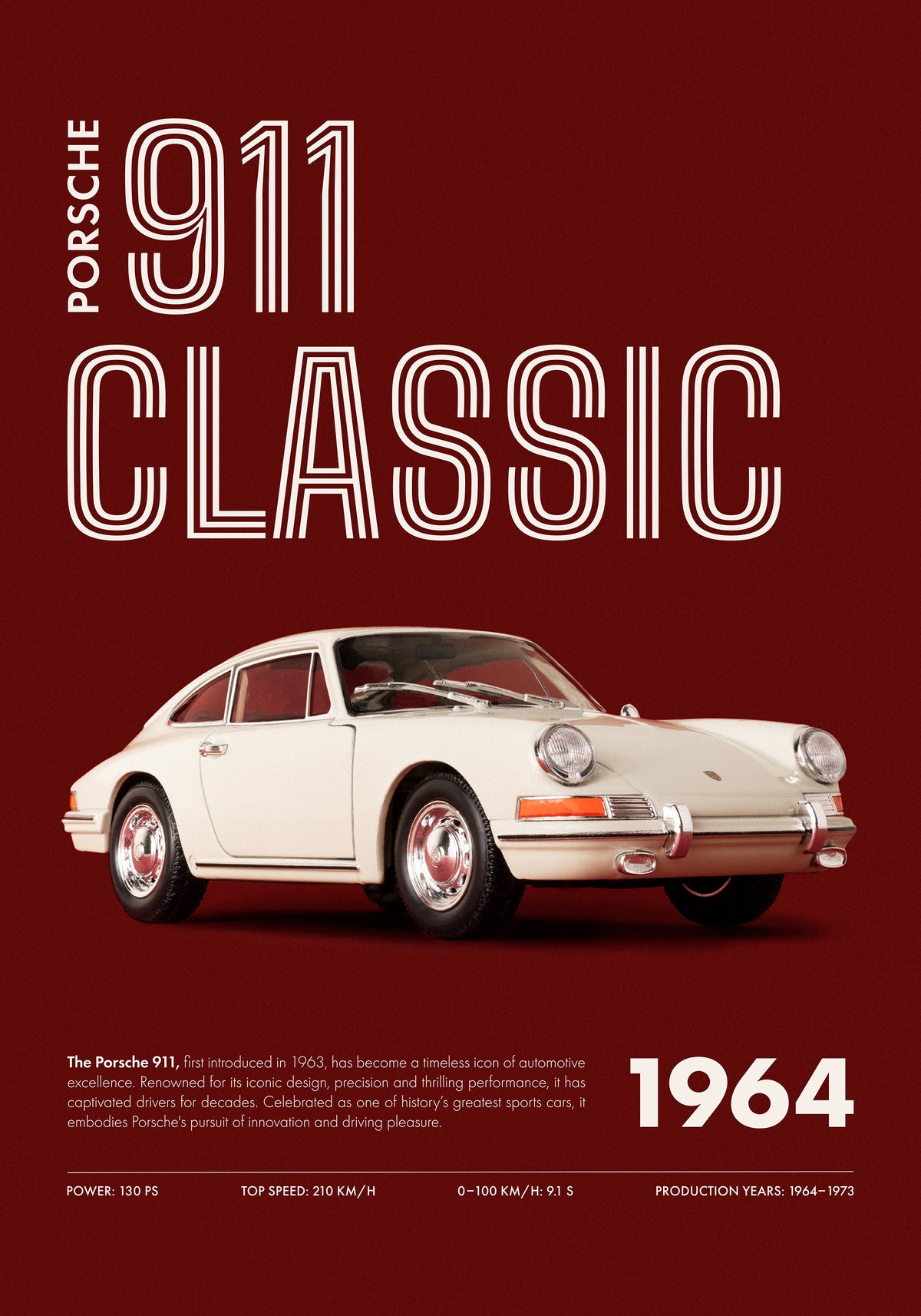 911 Classic Red Print