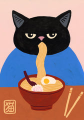 Meowmen Dinner Print