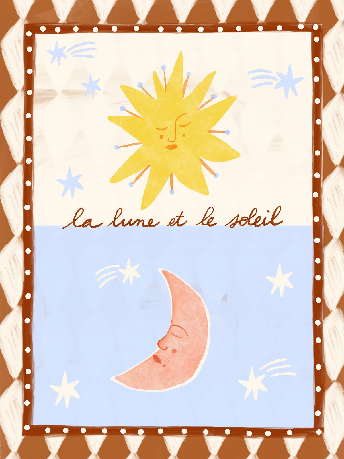 Carole Hillman - La Lune et le Soleil Print