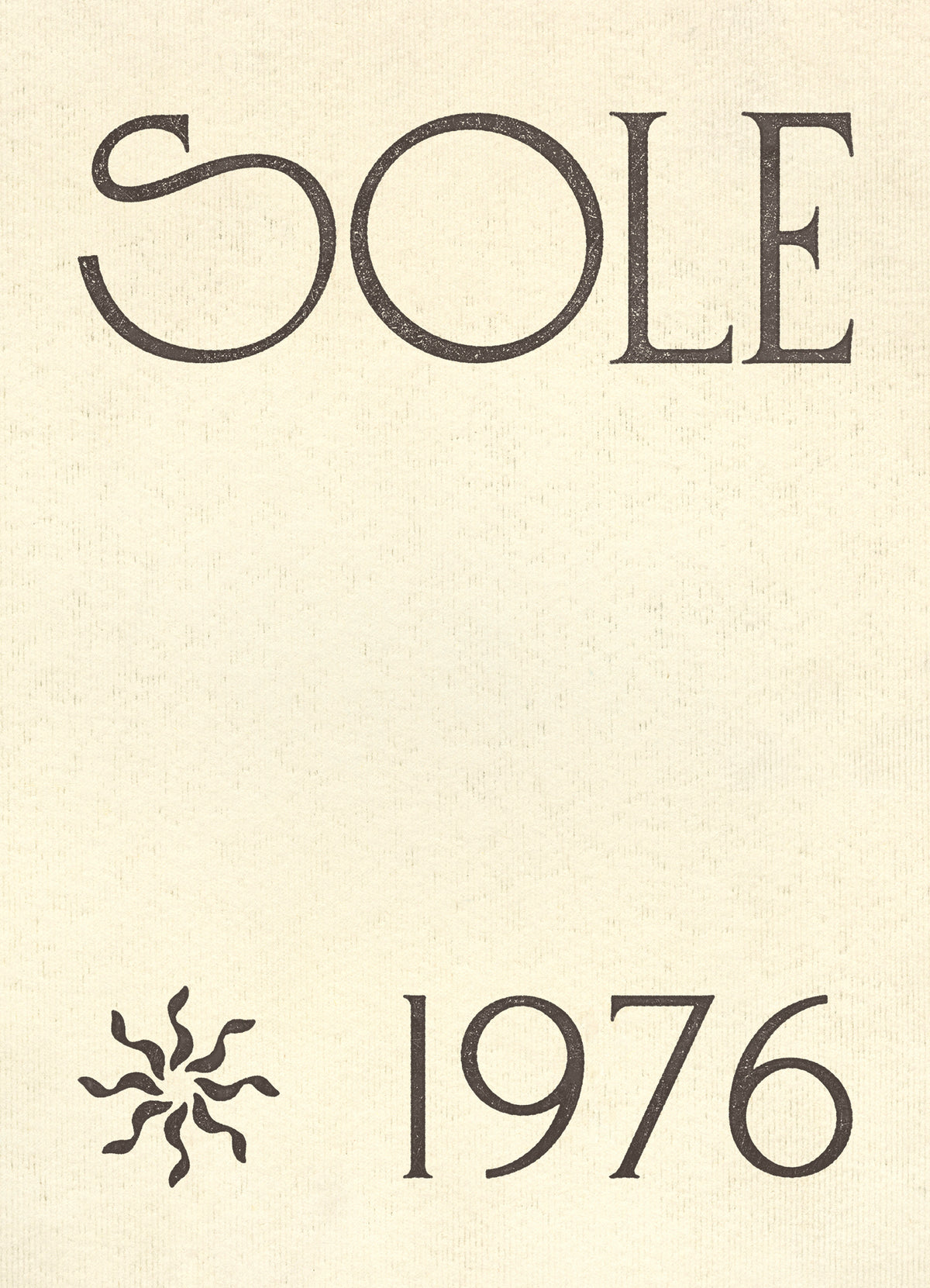 Sole 1976 Print
