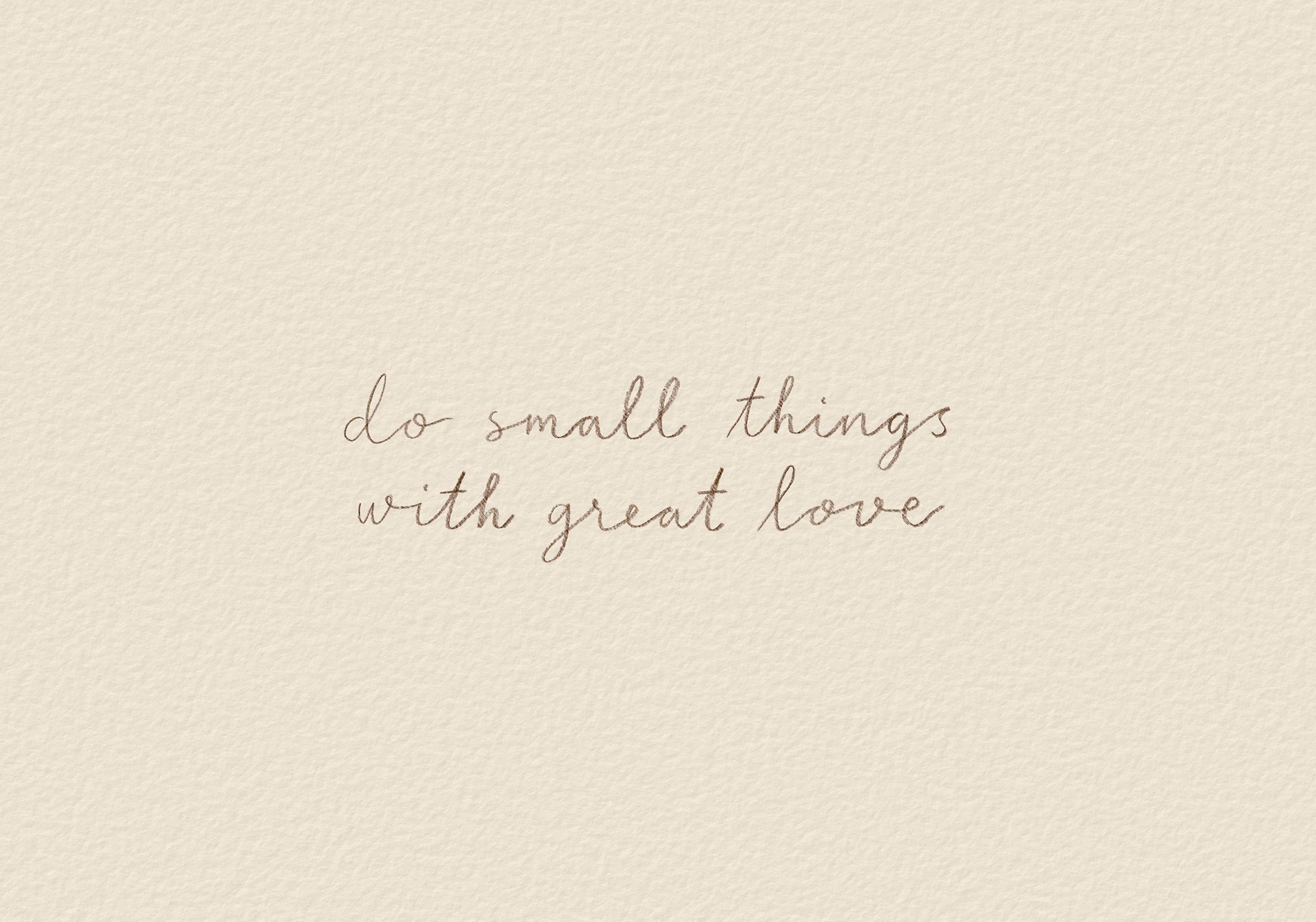 With Great Love Print