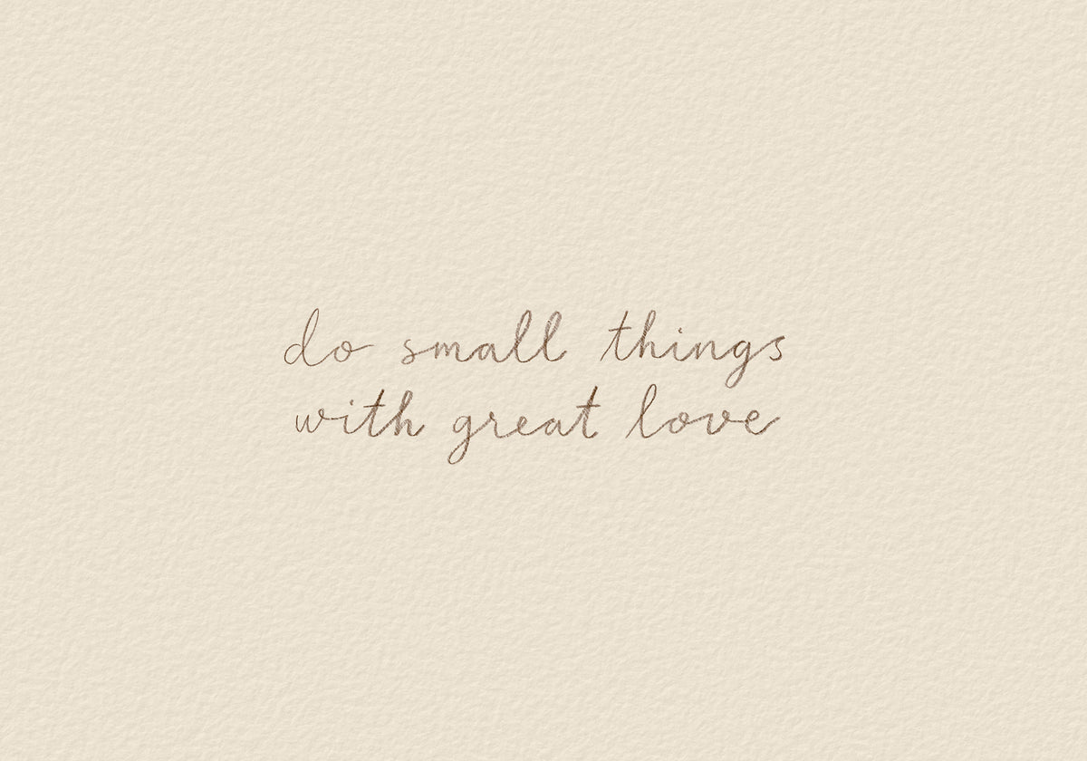 With Great Love Print
