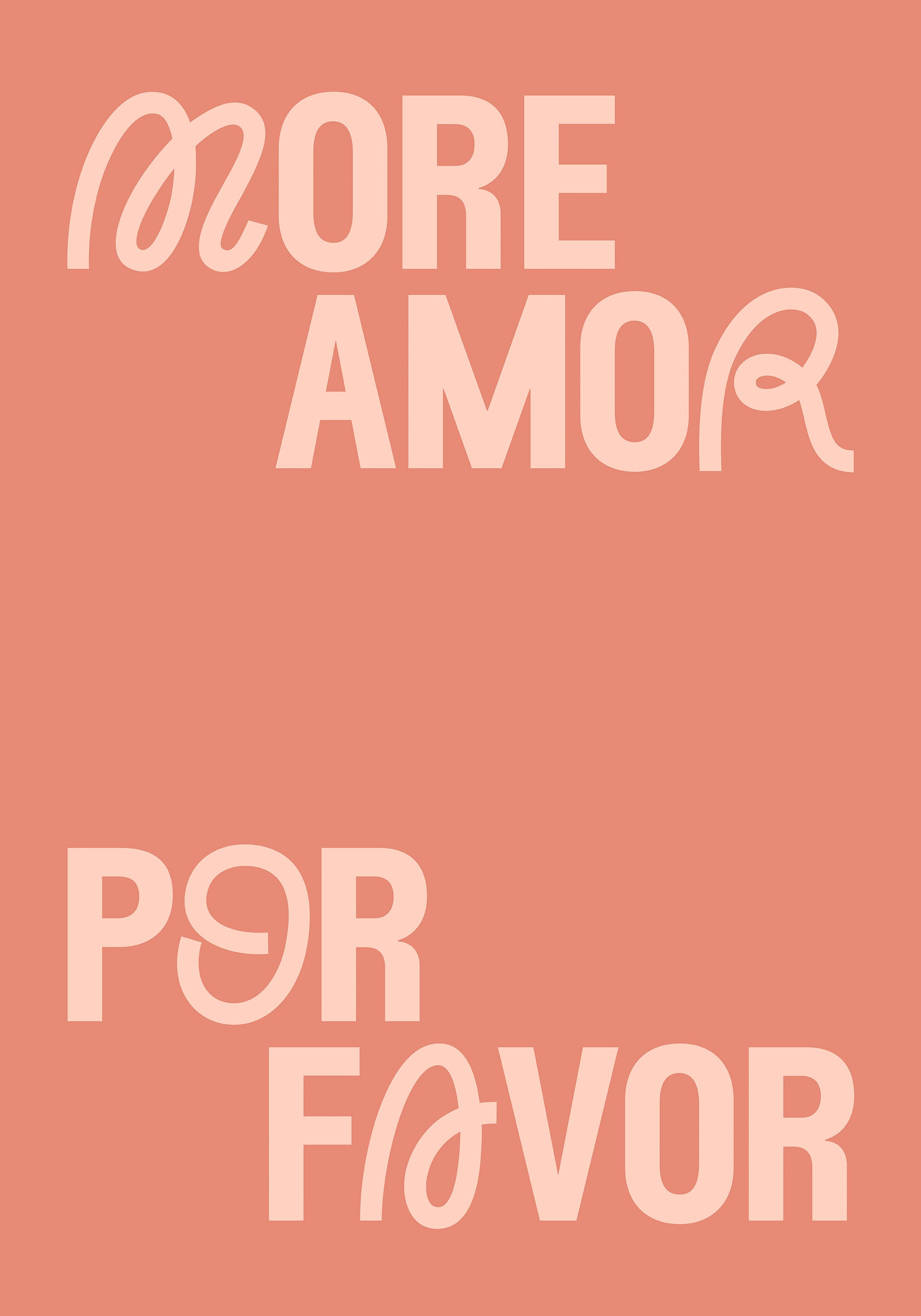 More Amor Por Favor Print