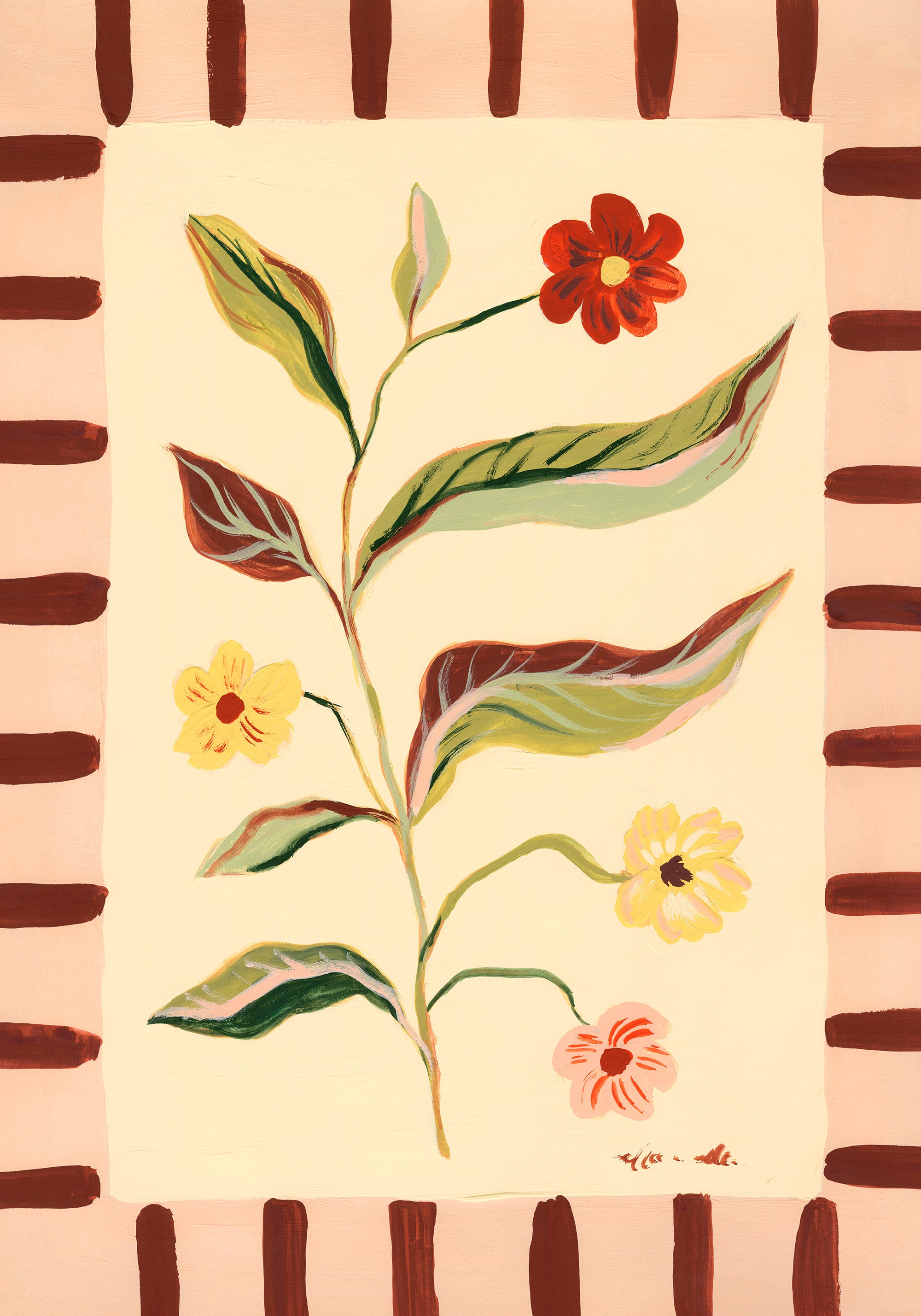 Framed Wildflowers Print