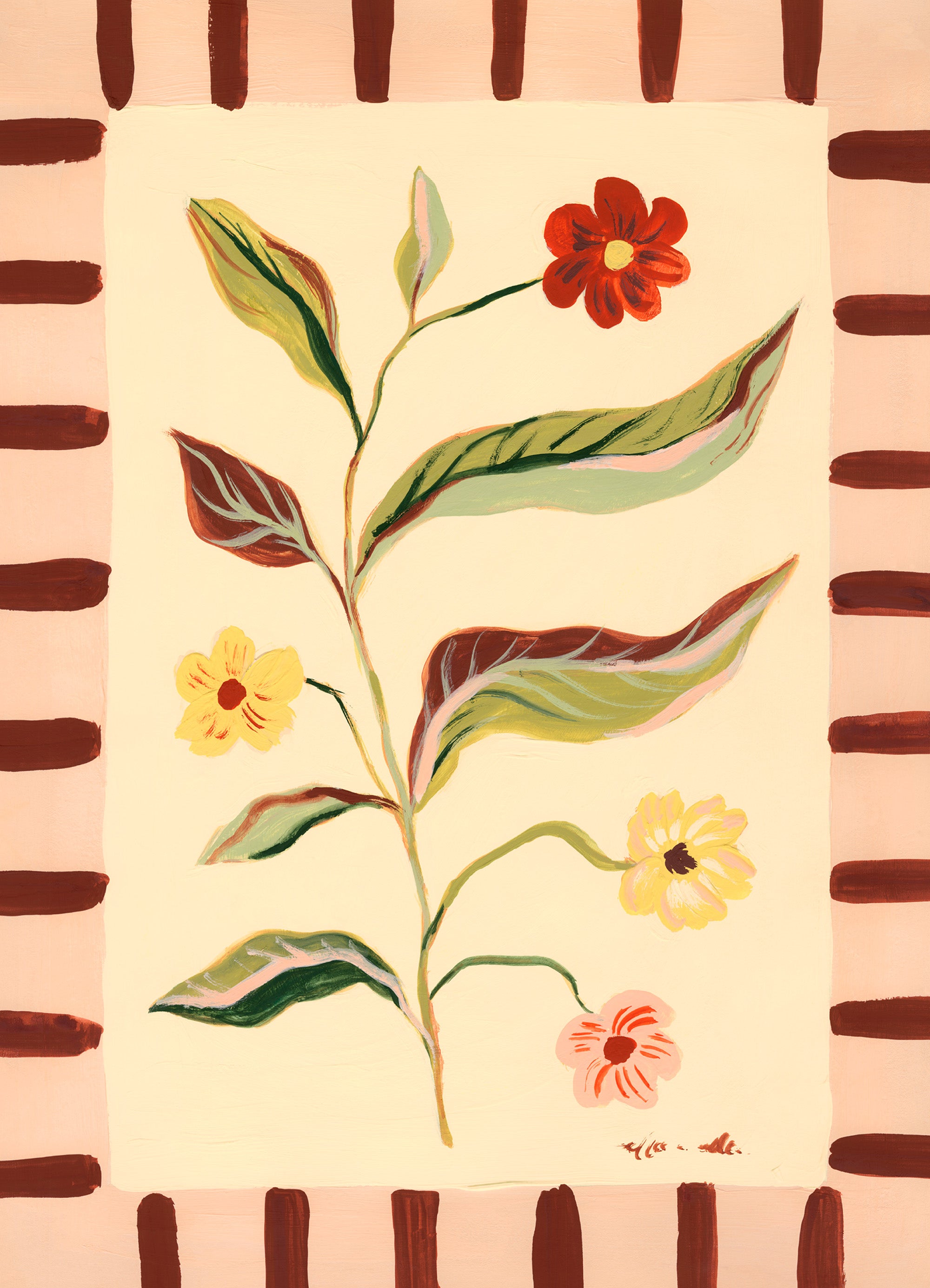 Framed Wildflowers Print