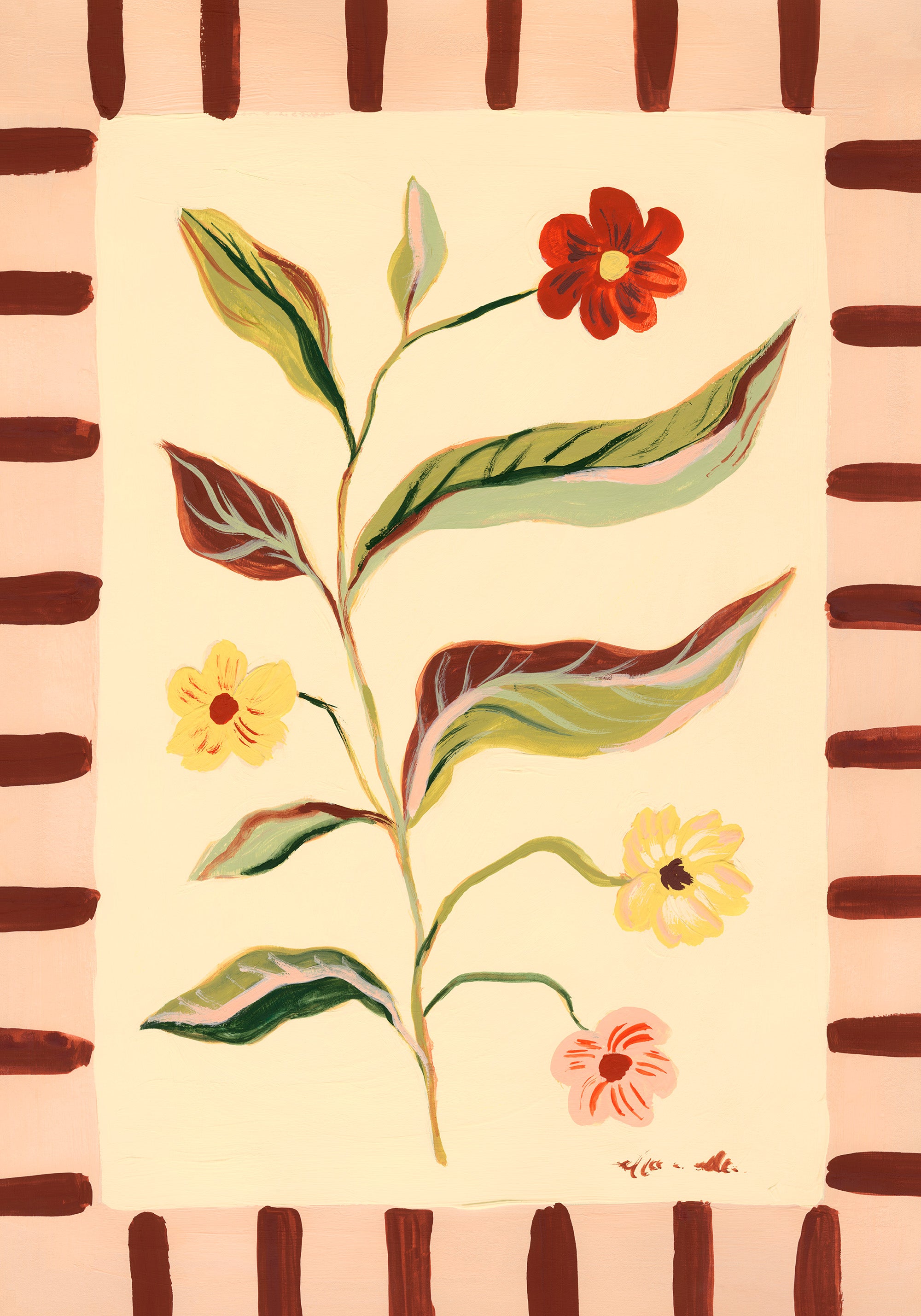 Framed Wildflowers Print