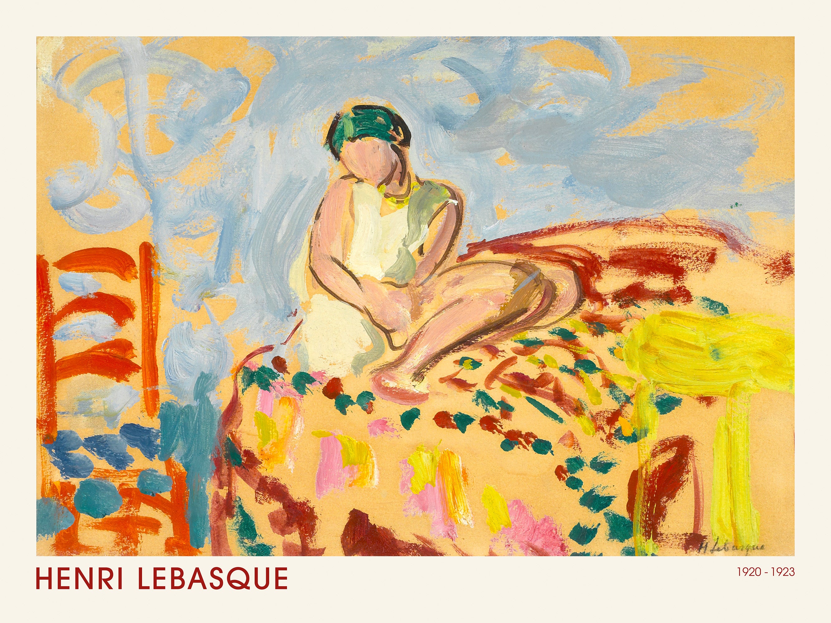 Henri Lebasque - Young Woman in a Green Turban Print