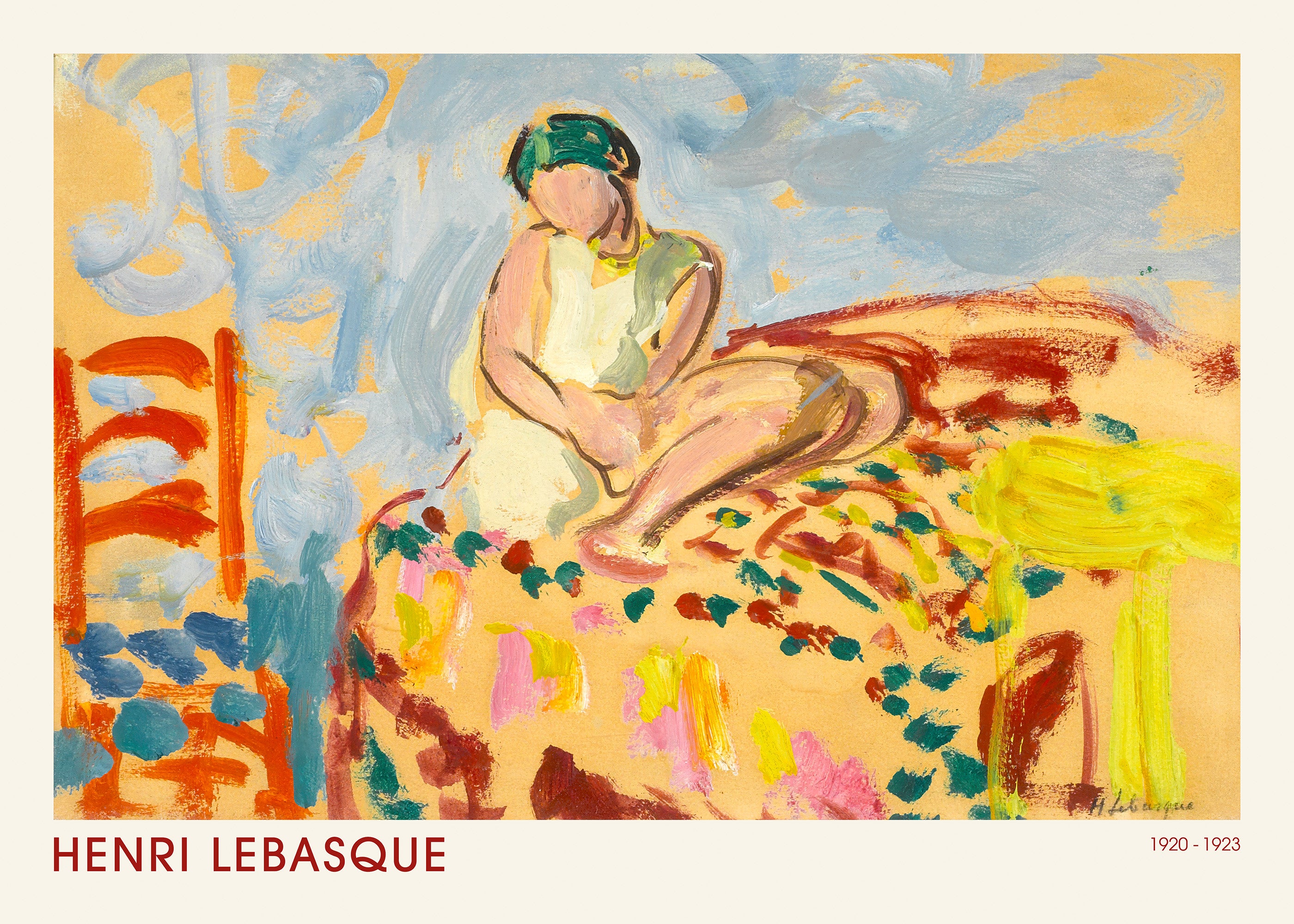Henri Lebasque - Young Woman in a Green Turban Print