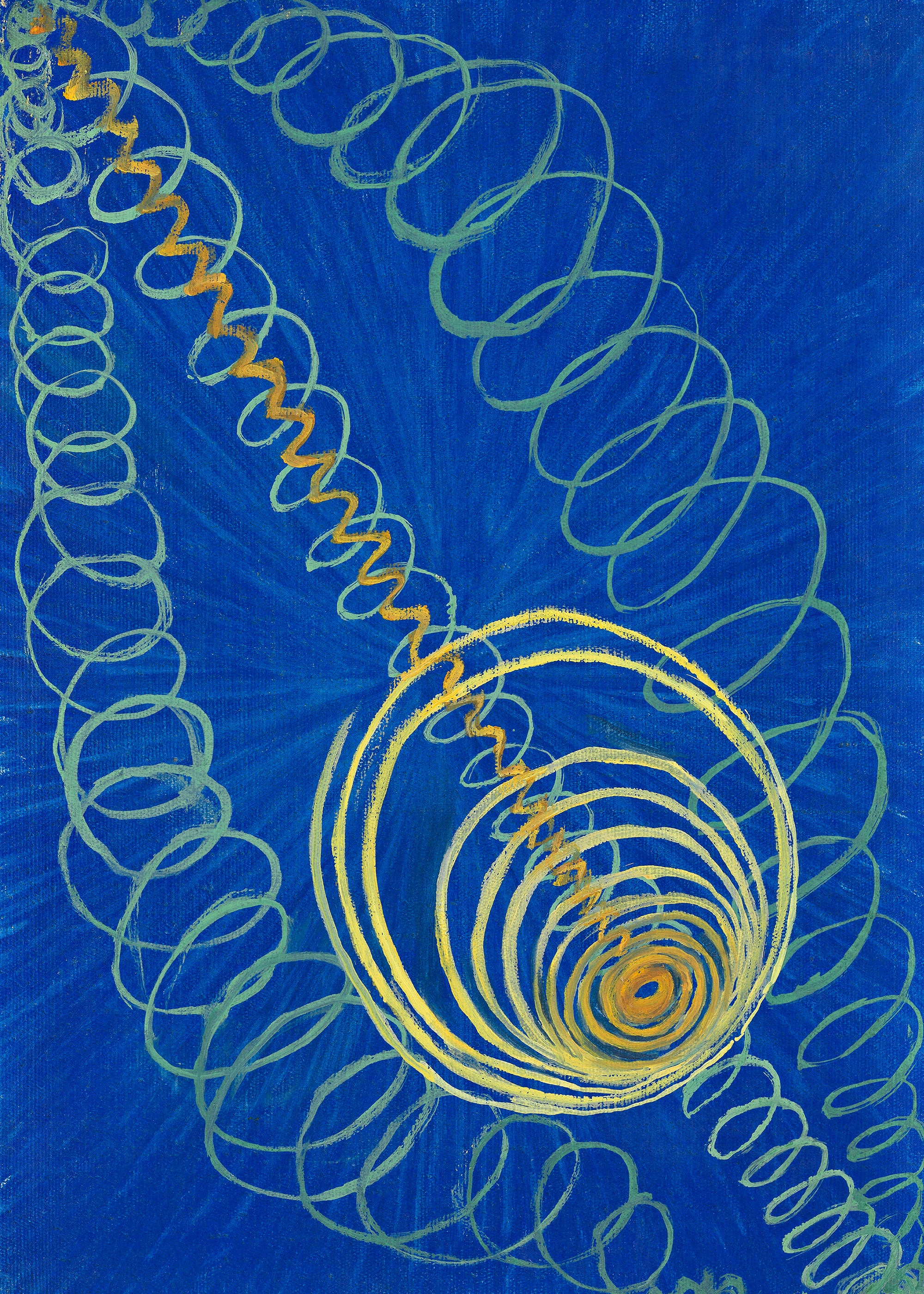 Print - Primordial Chaos, No.16 by Hilma af Klint
