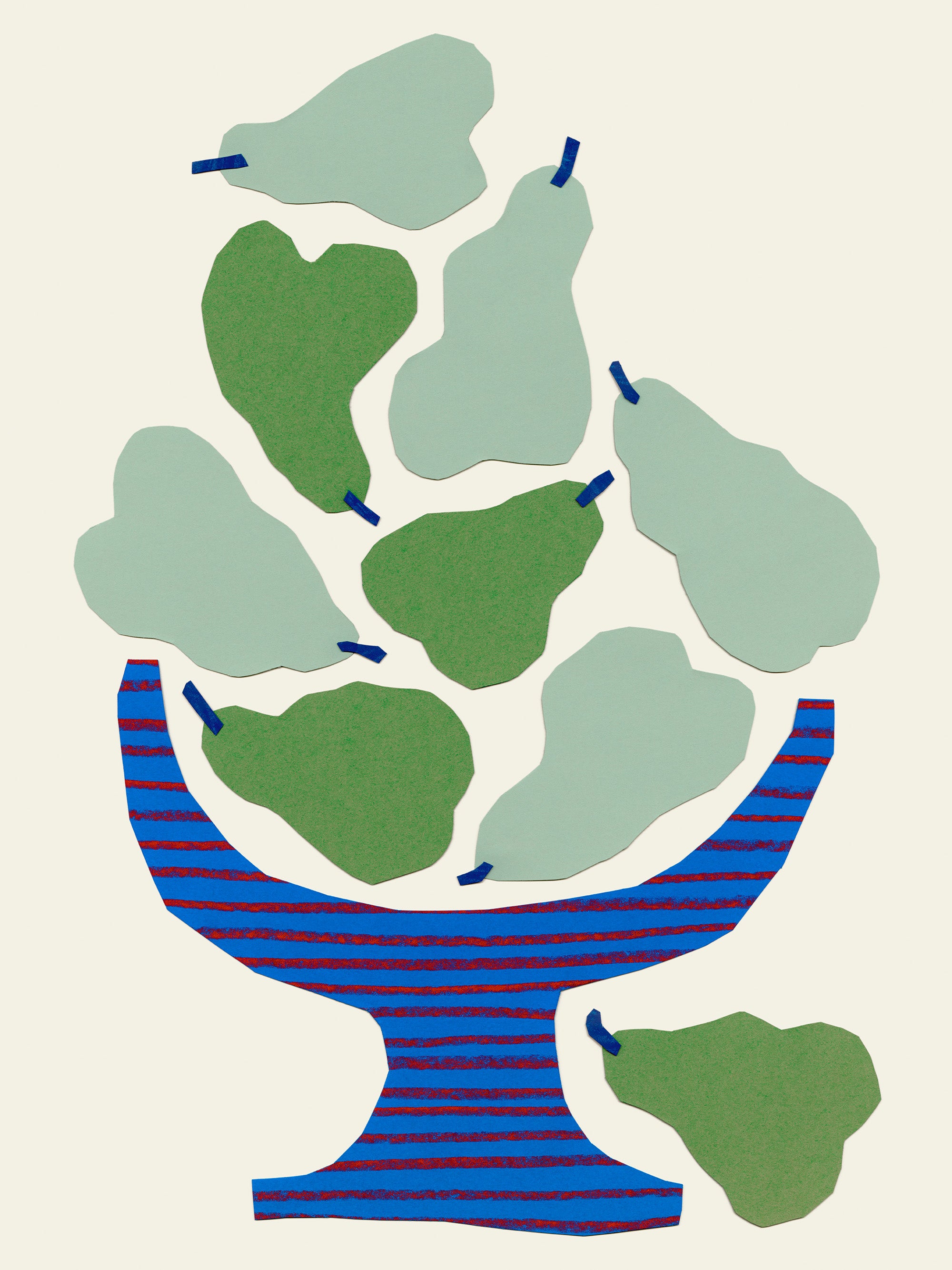 Toppling Pears Print