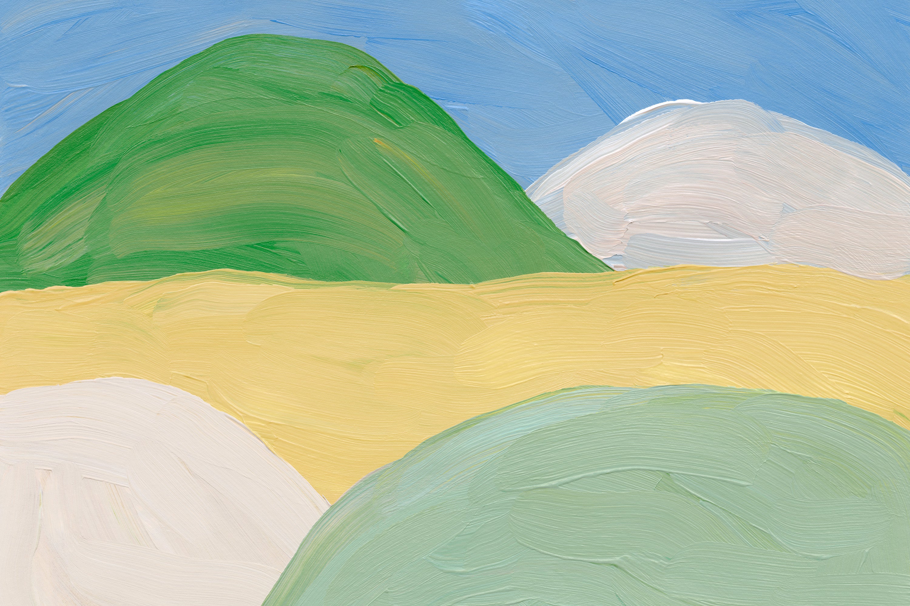 Brushstroke Hills Print