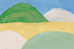 Brushstroke Hills Print