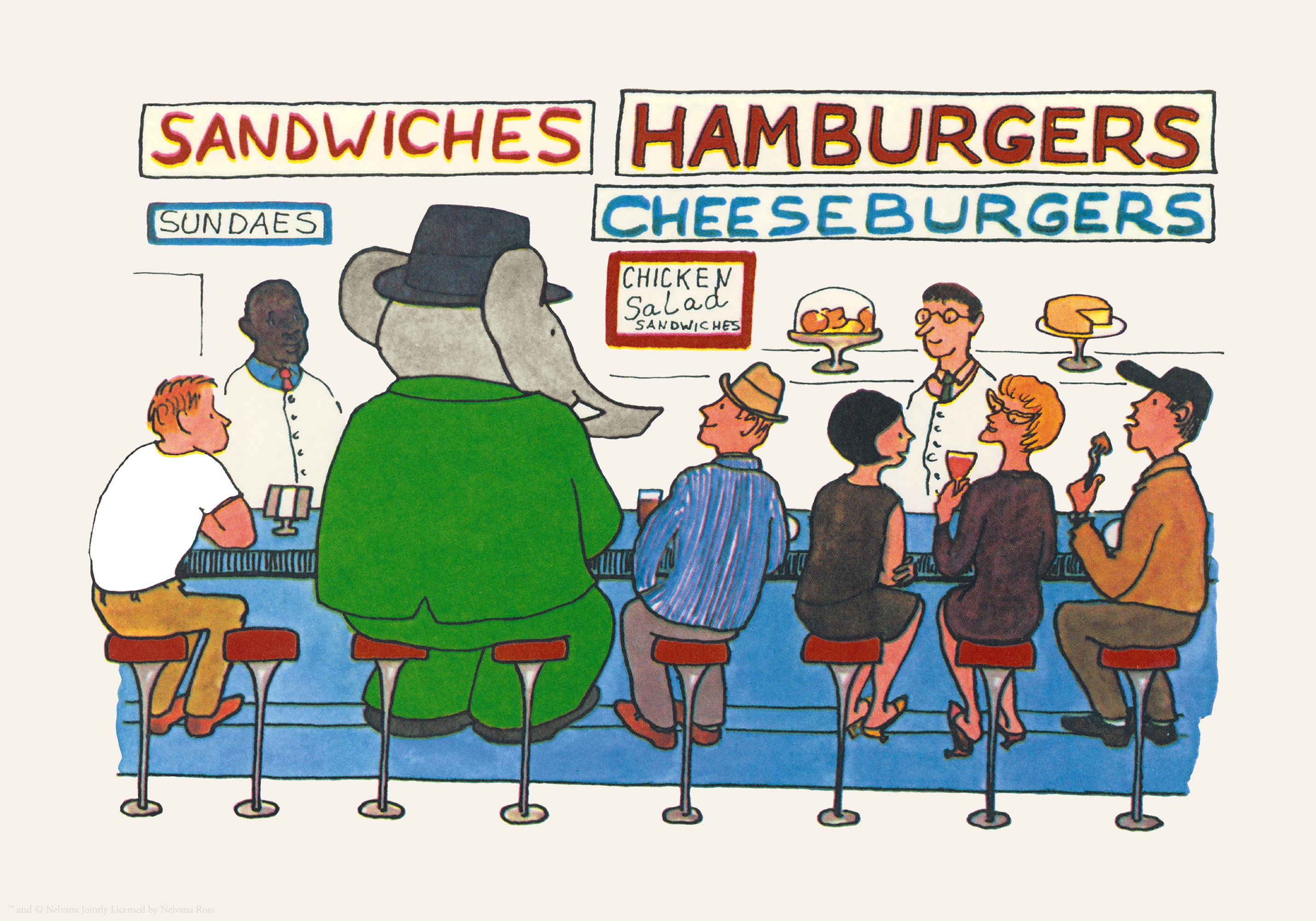 Babar - Babar Comes to America Print