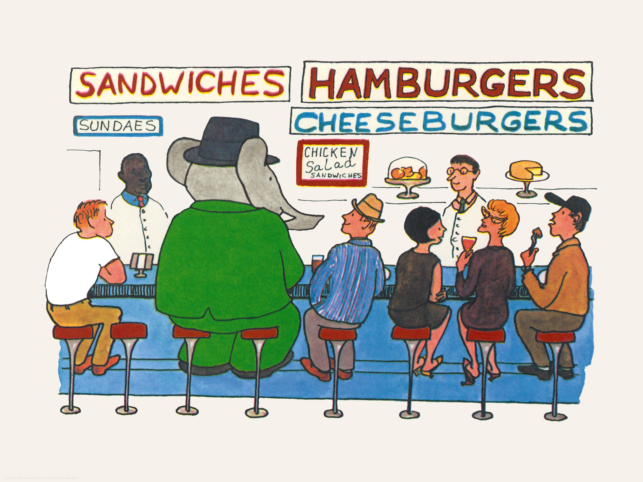 Babar - Babar Comes to America Print