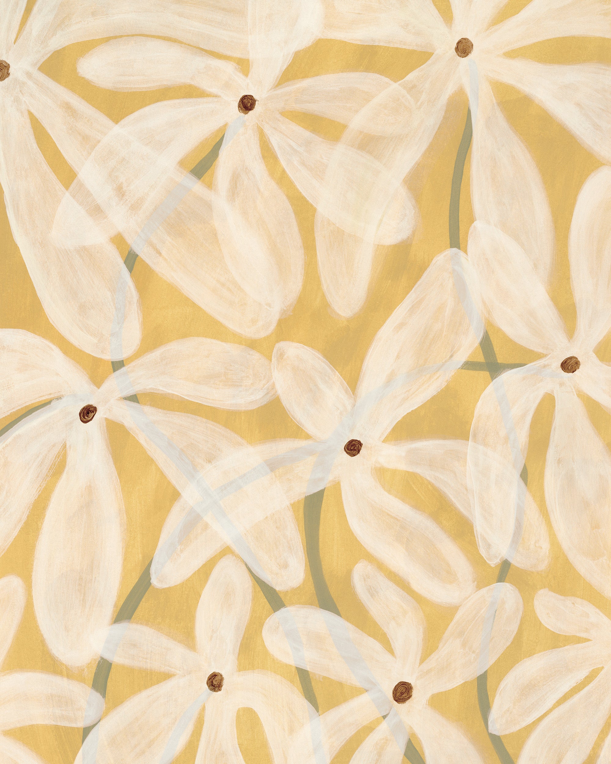 Sheer Florals Print