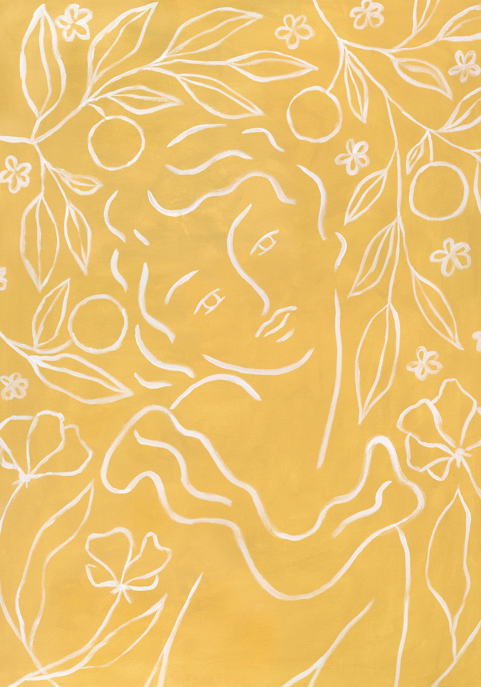 Under the Citrus Tree Print