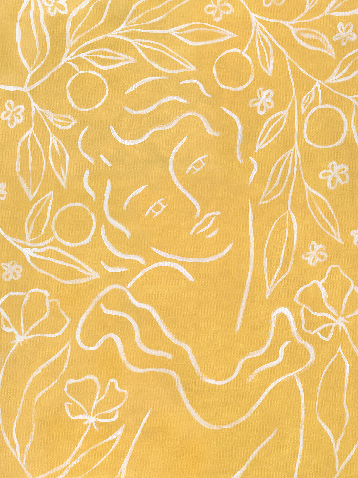 Under the Citrus Tree Print