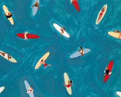 Surfers in the Blue Print