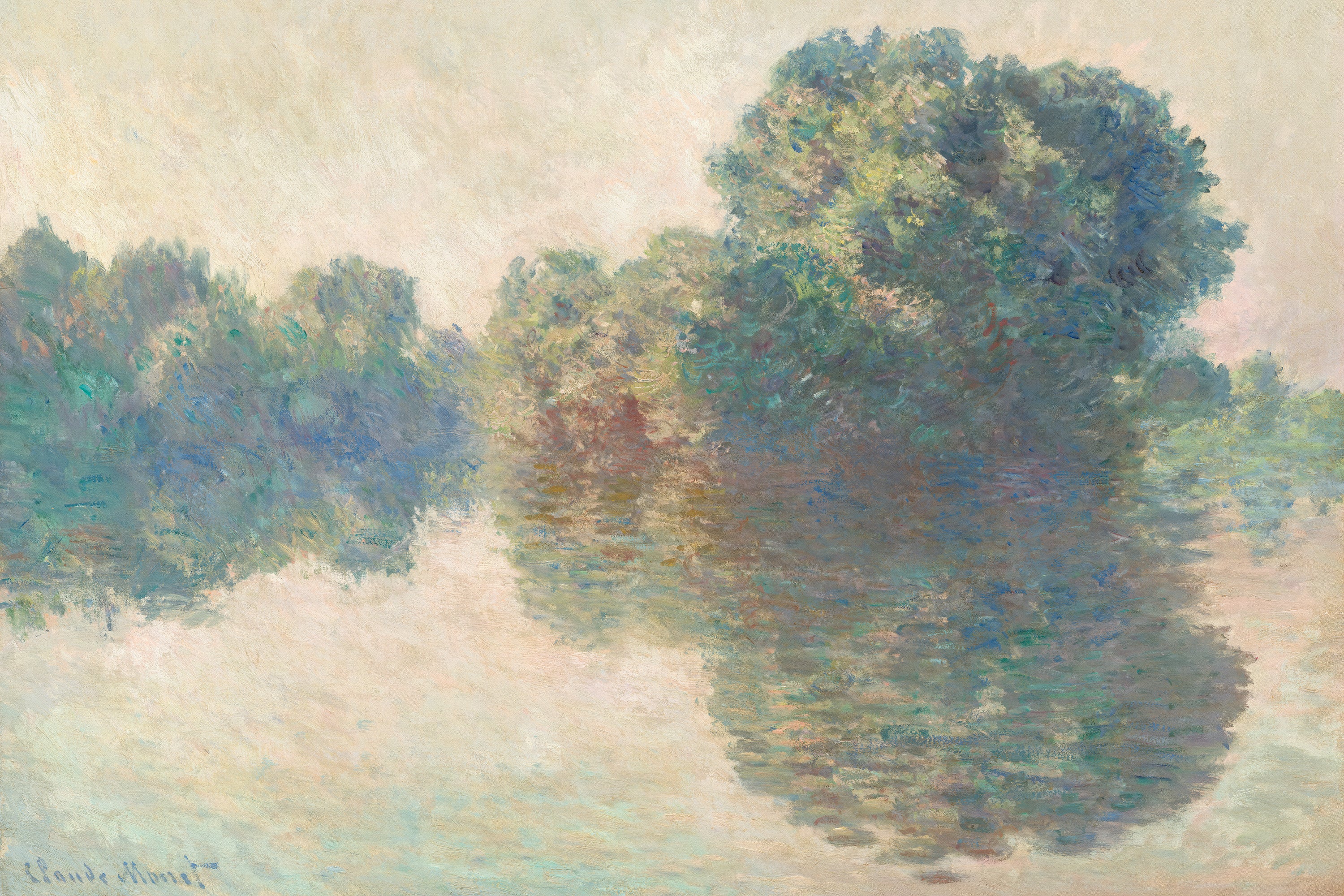 Monet - The Seine at Giverny Landscape Print