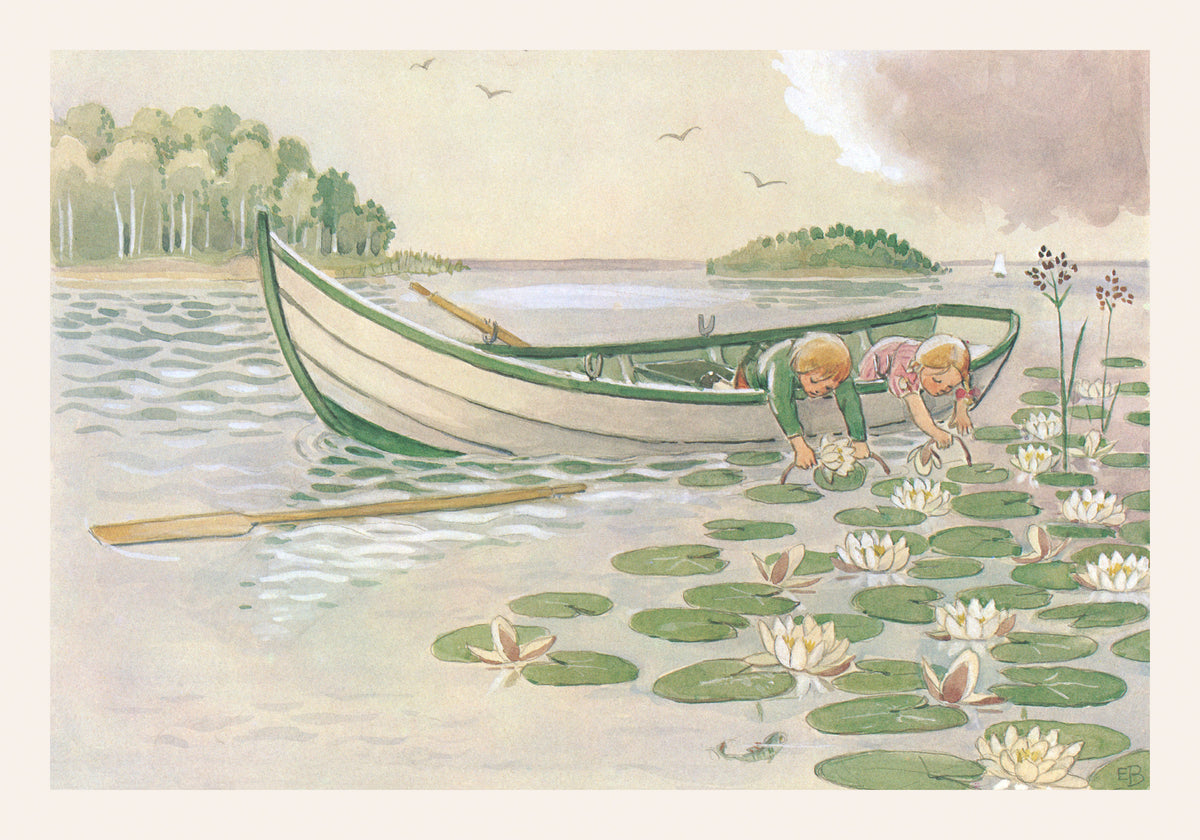 Elsa Beskow - Uncle Blue's New Boat Print