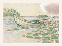 Elsa Beskow - Uncle Blue's New Boat Print