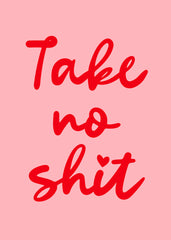 Take no Shit Print