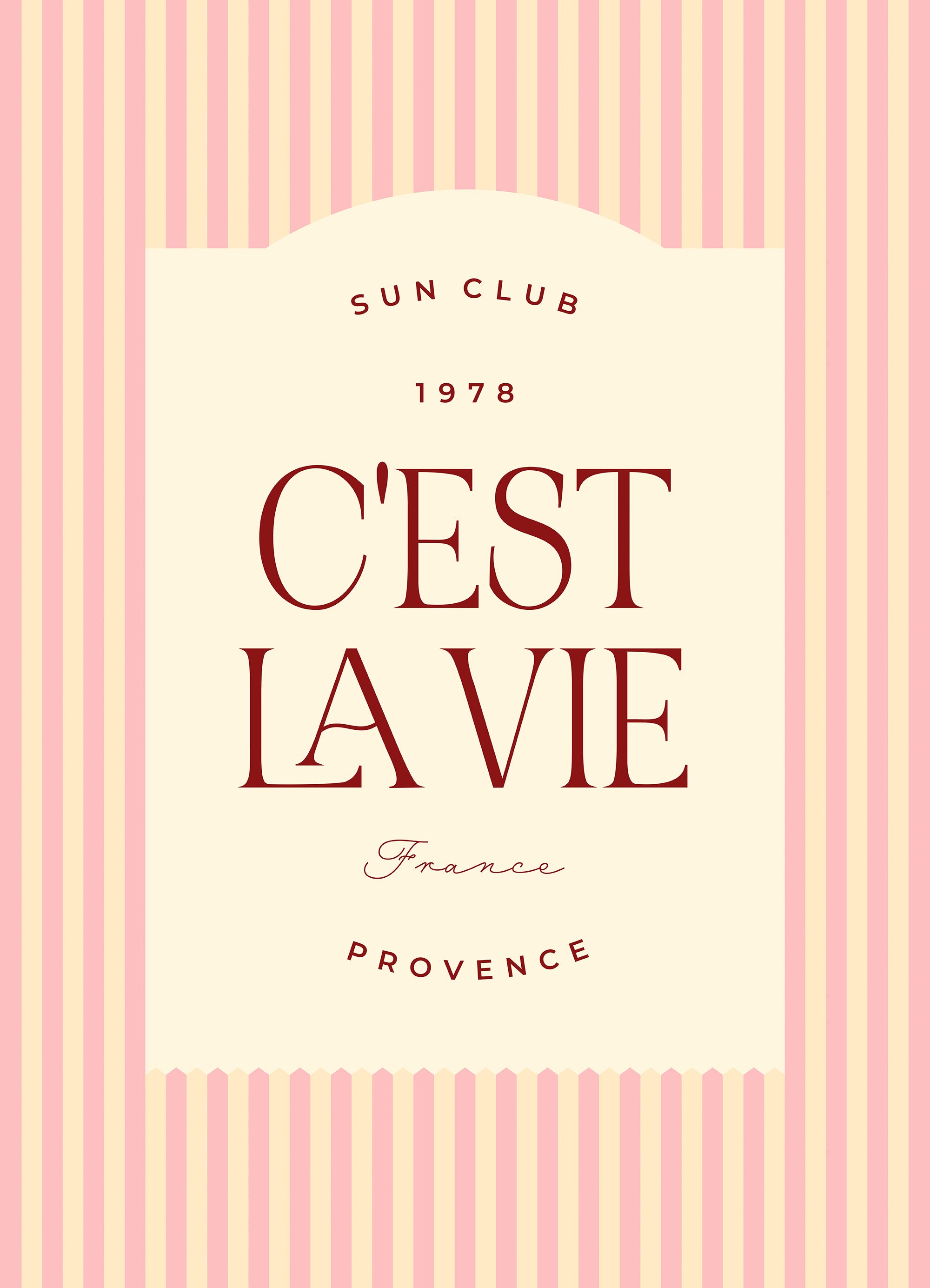 C'est La Vie Print