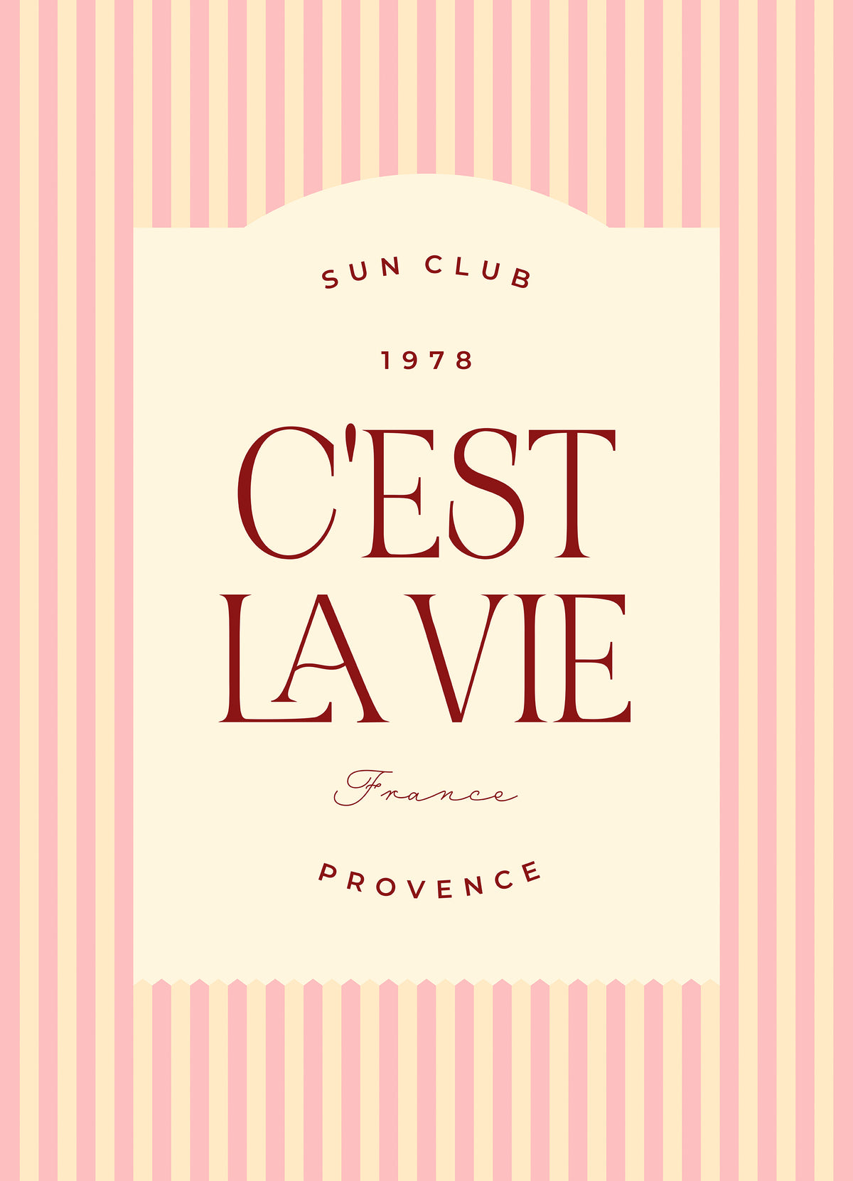 C'est La Vie Print