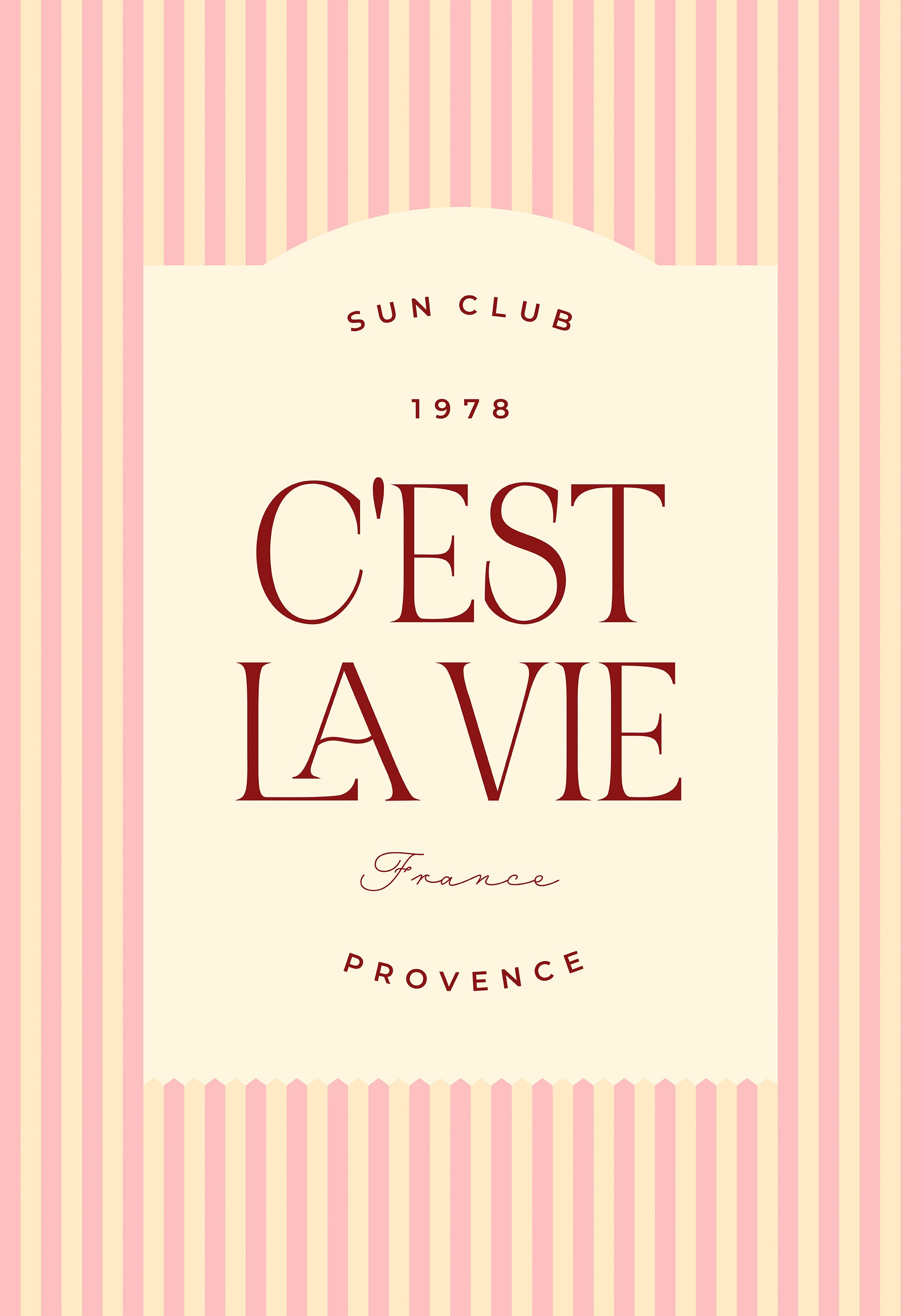 C'est La Vie Print