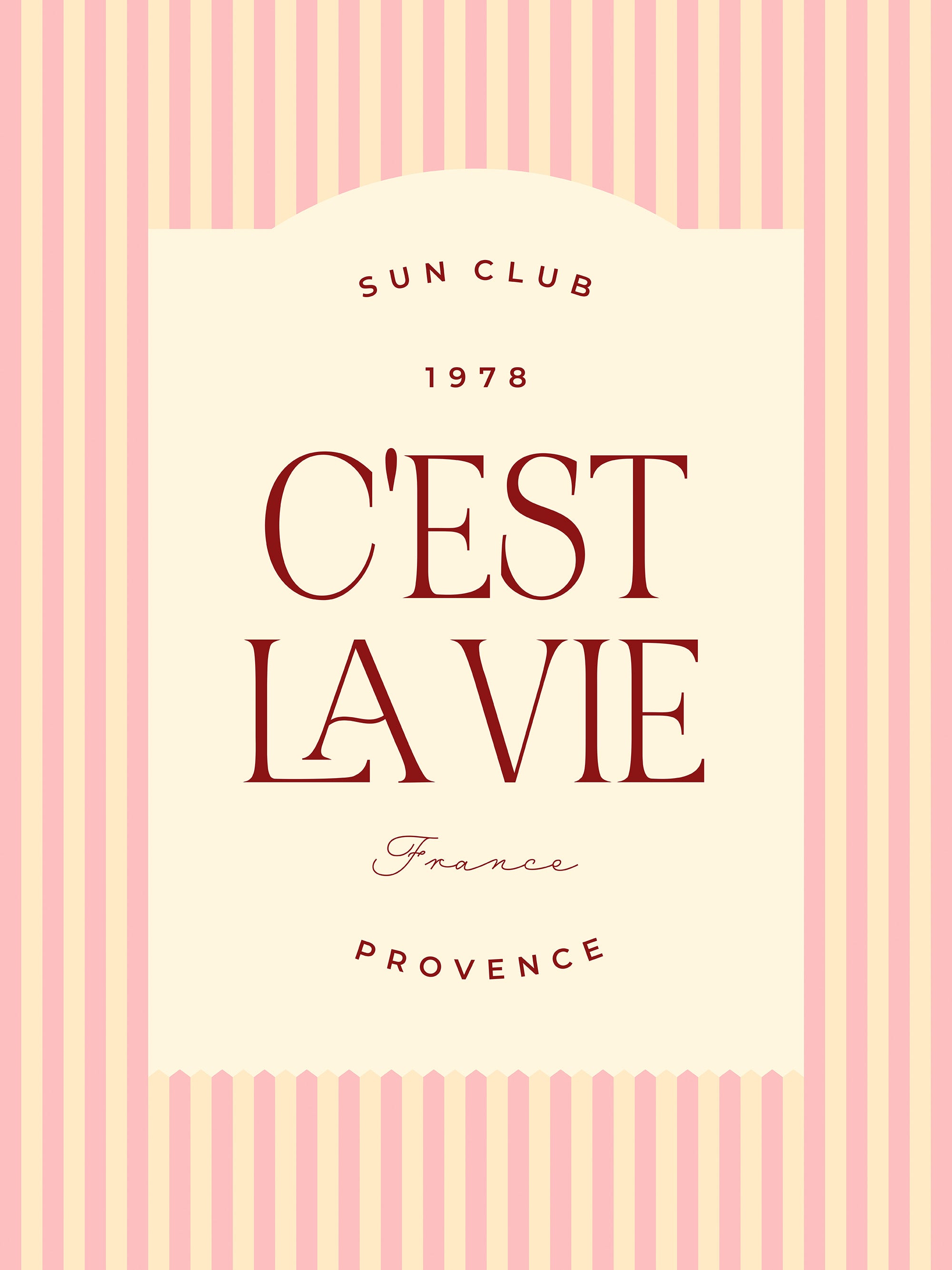 C'est La Vie Print