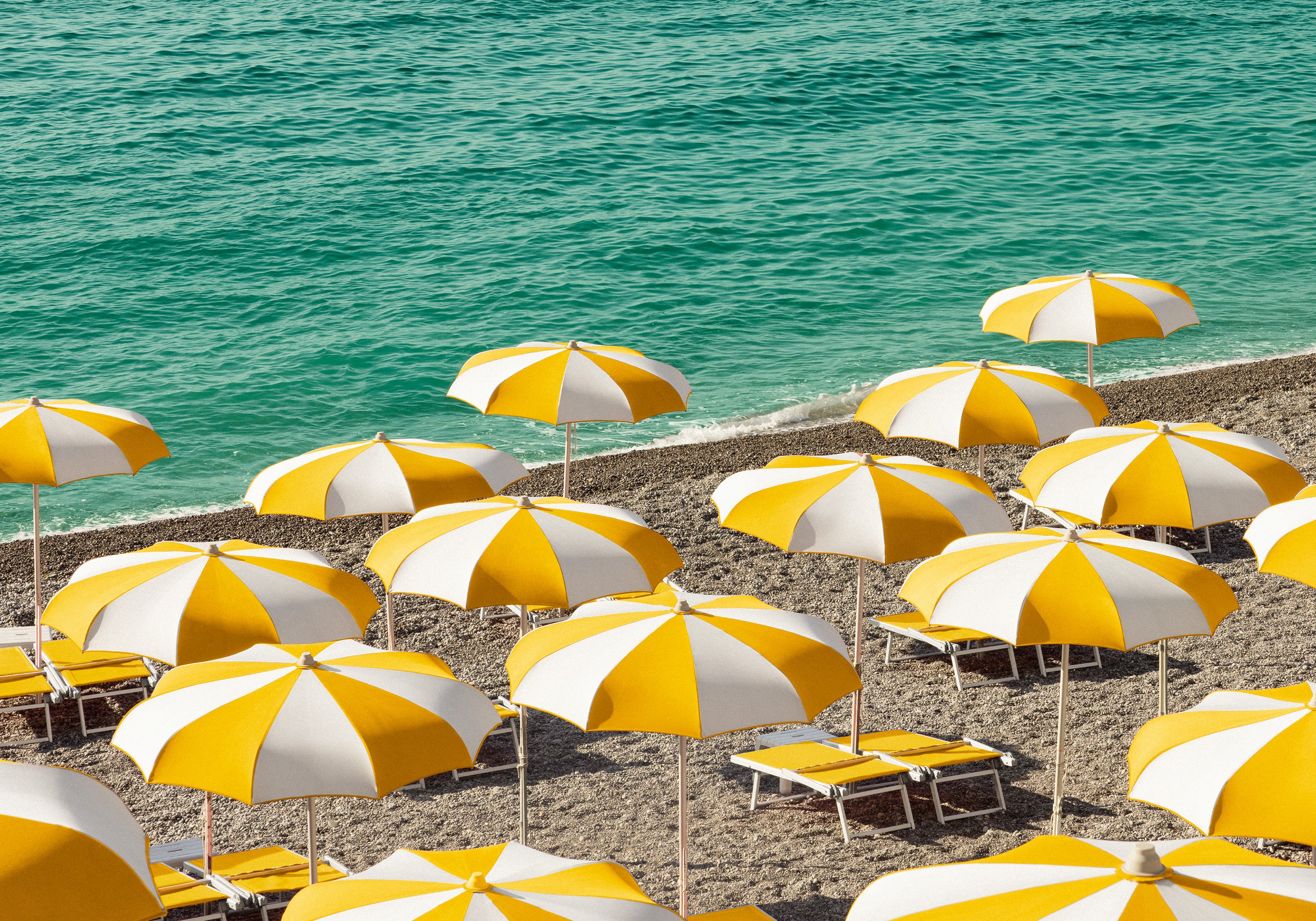 Seaside Parasols Print