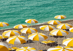 Seaside Parasols Print
