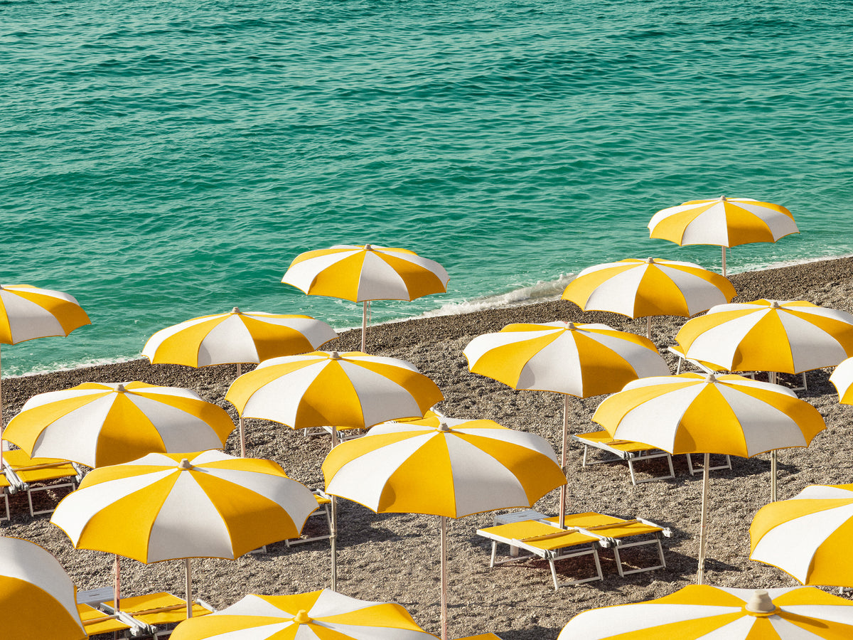 Seaside Parasols Print