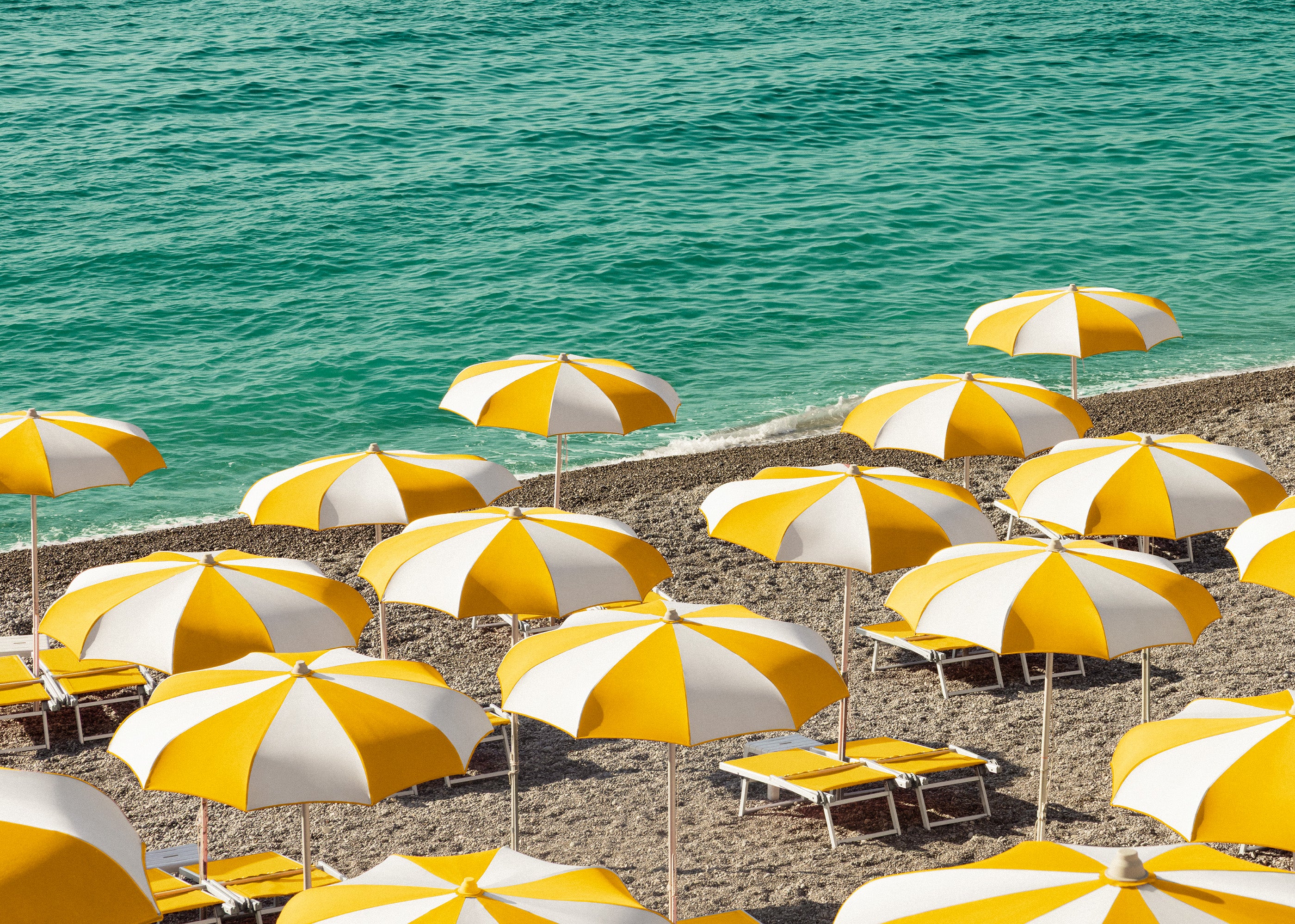 Seaside Parasols Print
