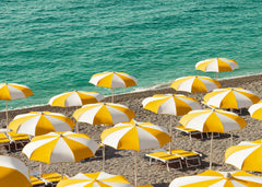 Seaside Parasols Print