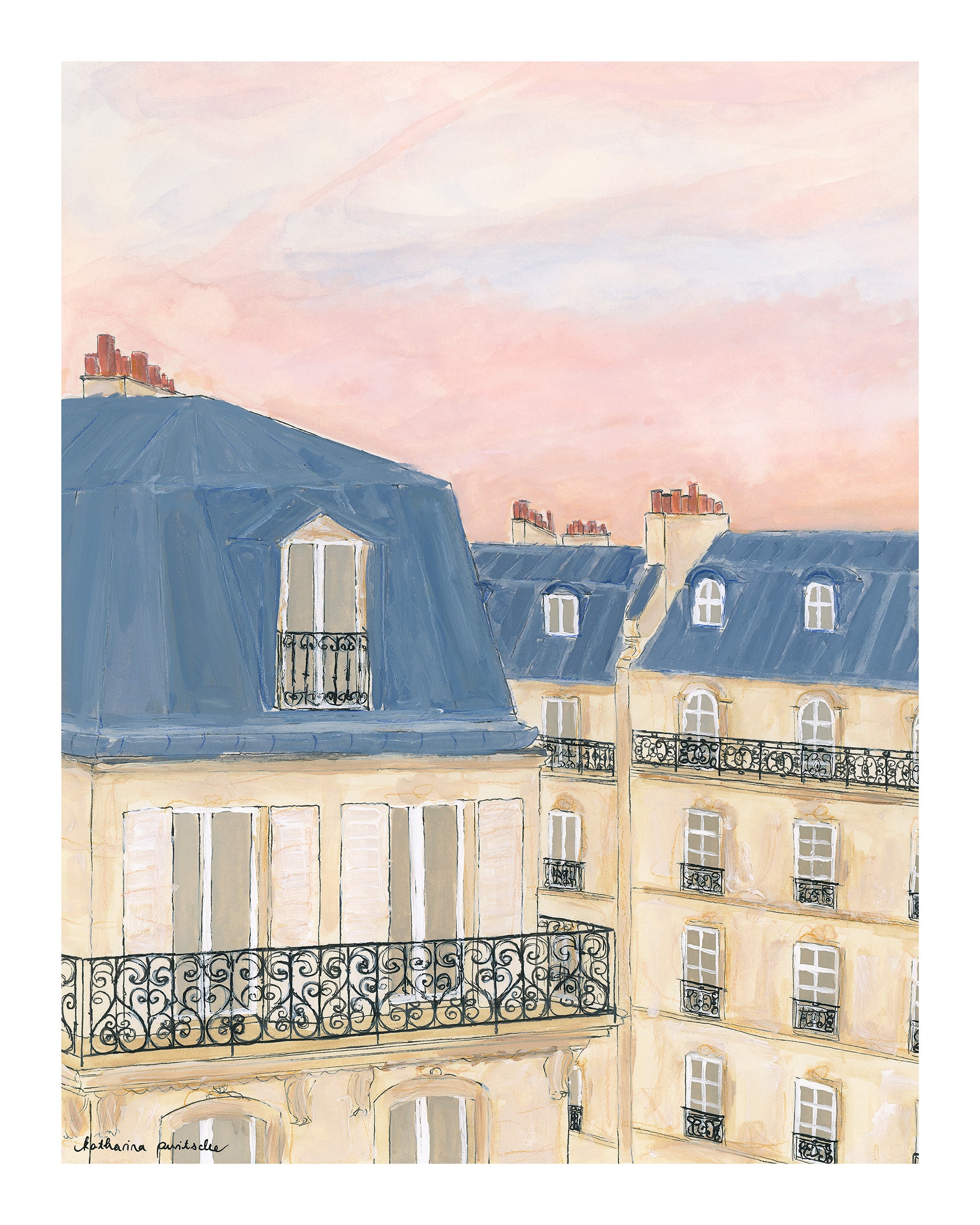 Katharina Puritscher - Parisian Sky Print