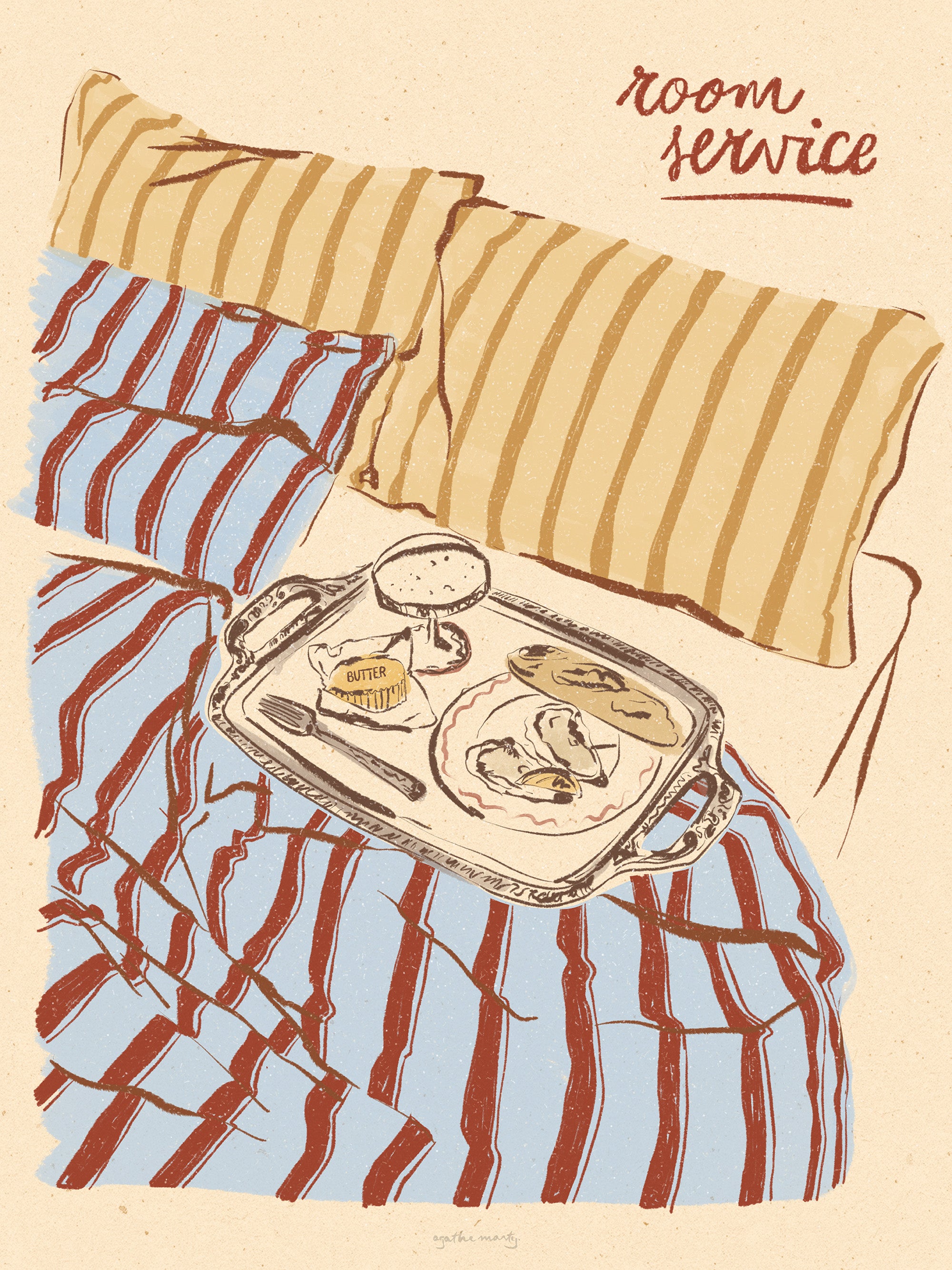 Agathe Marty - Room Service Print