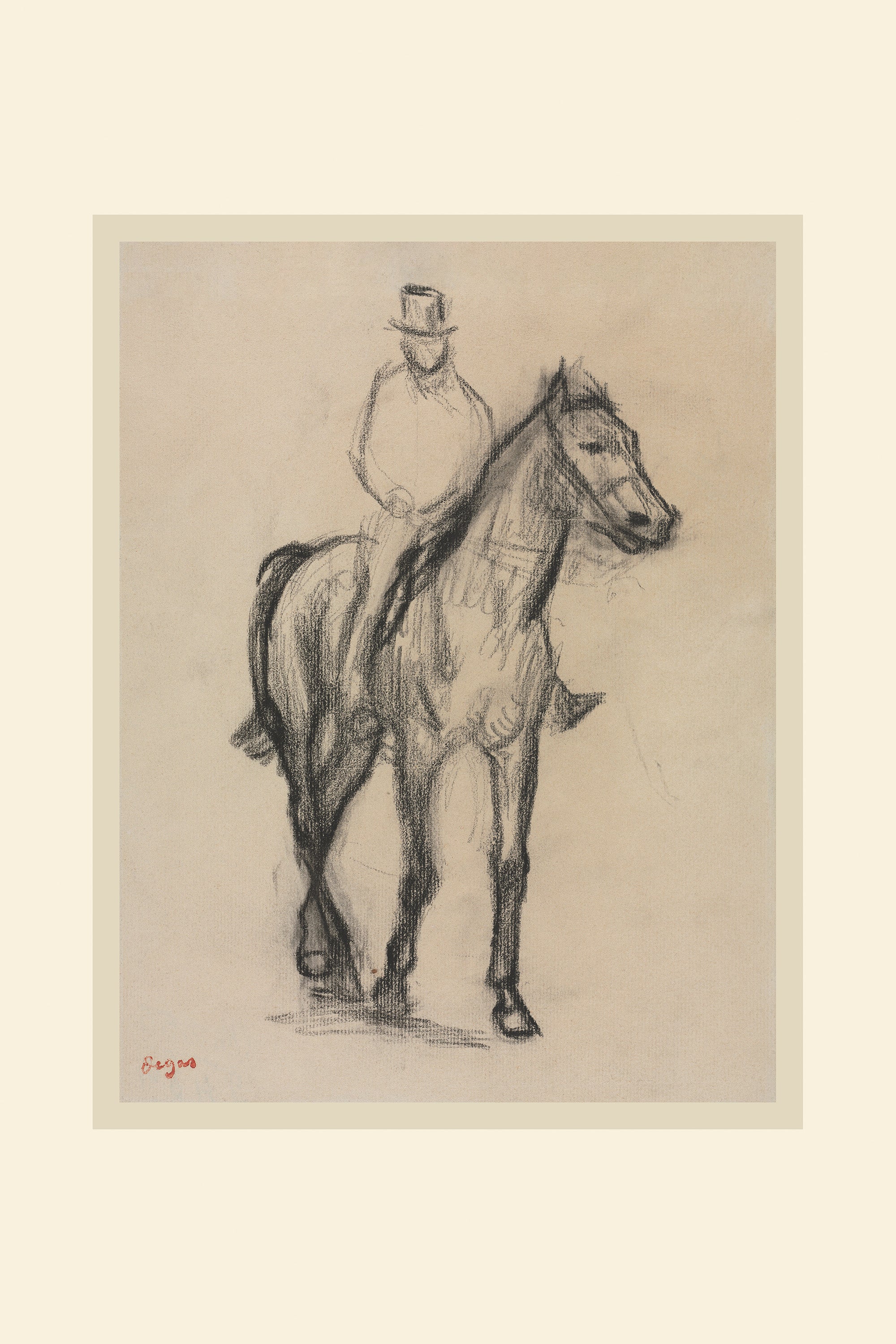 Edgar Degas - Horse and Rider Print