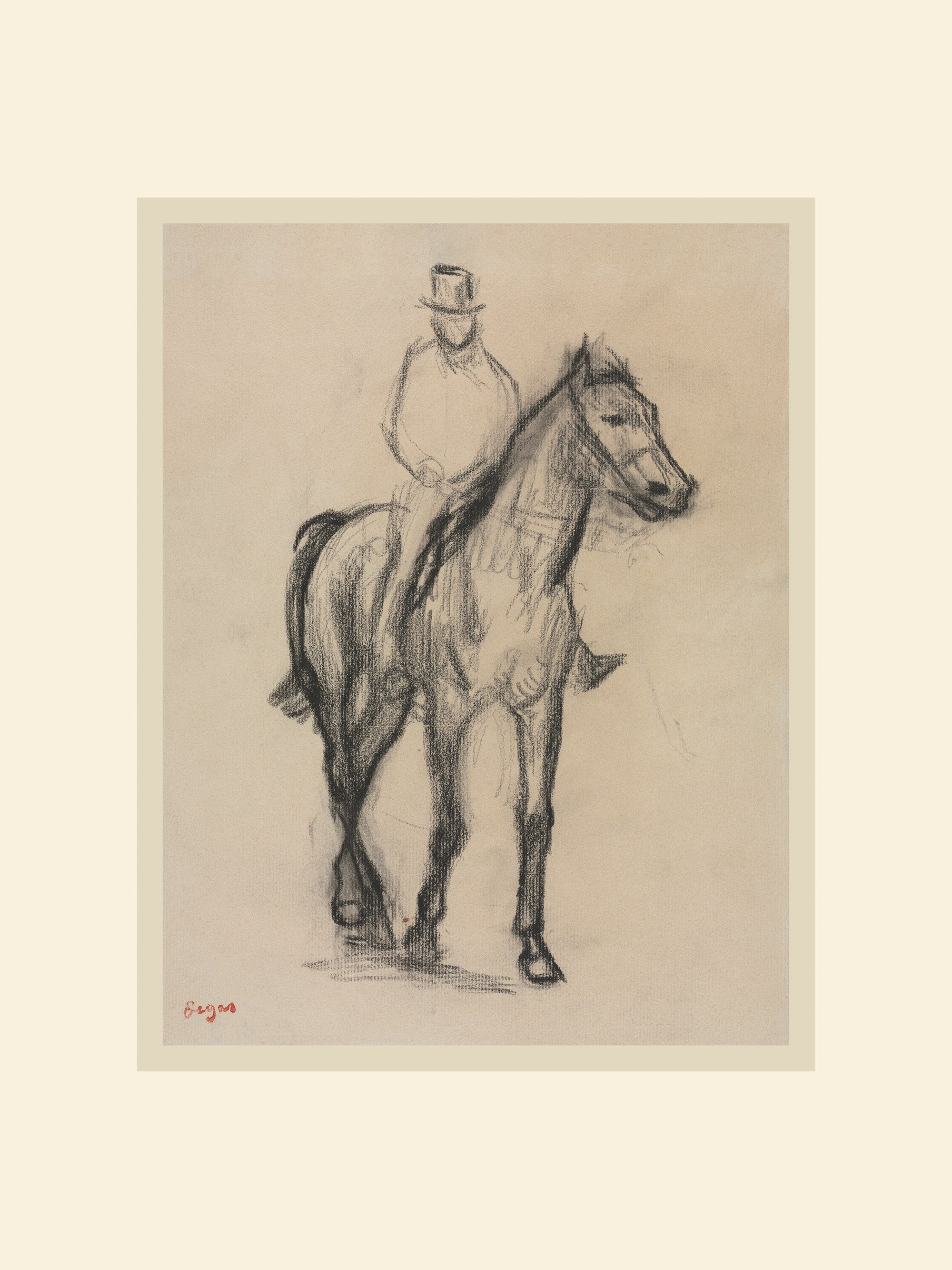 Edgar Degas - Horse and Rider Print