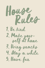 The House Rules Print