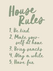 The House Rules Print