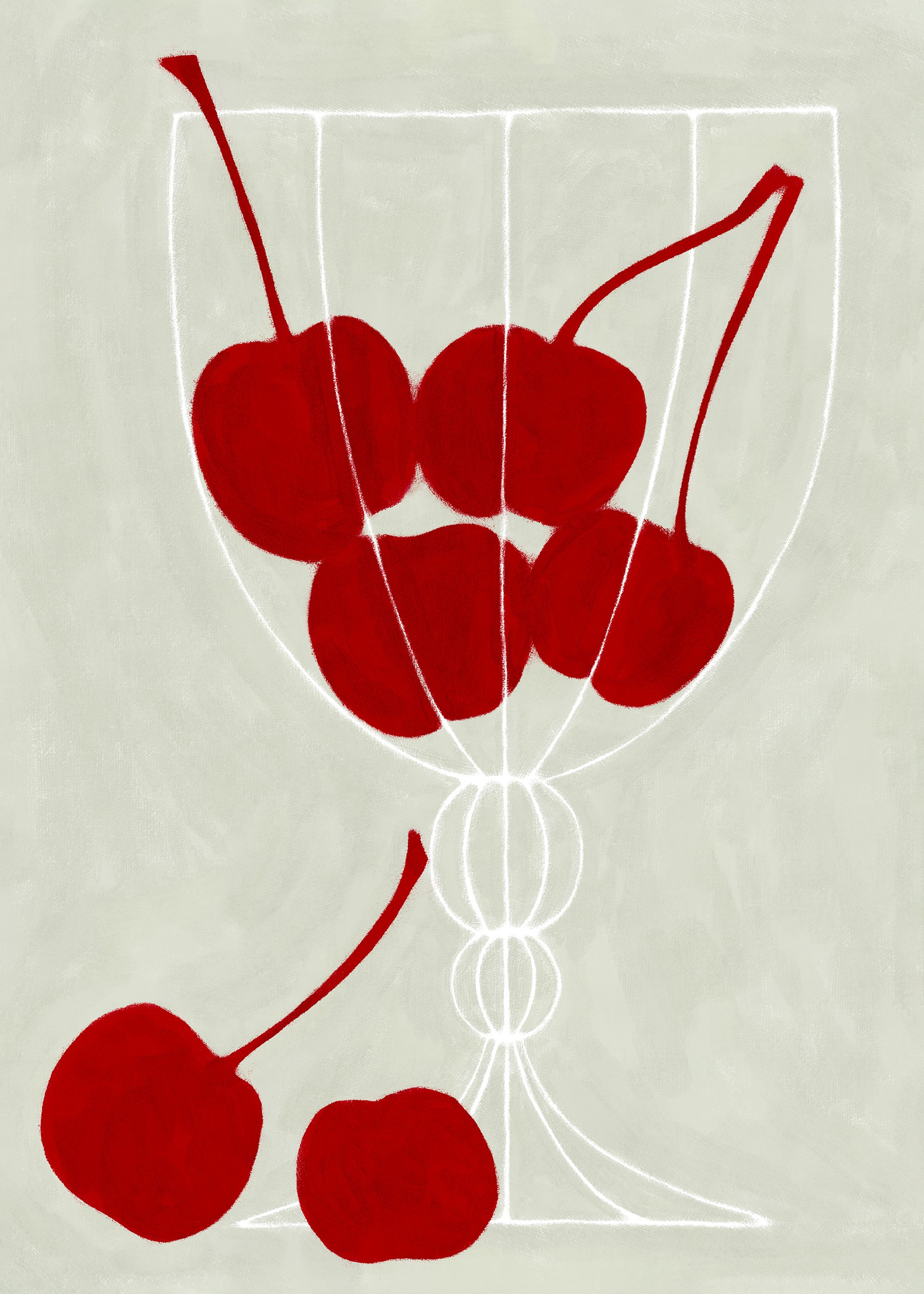 Kit Agar - Cherries Print