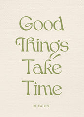 Be Patient Print