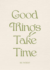 Be Patient Print
